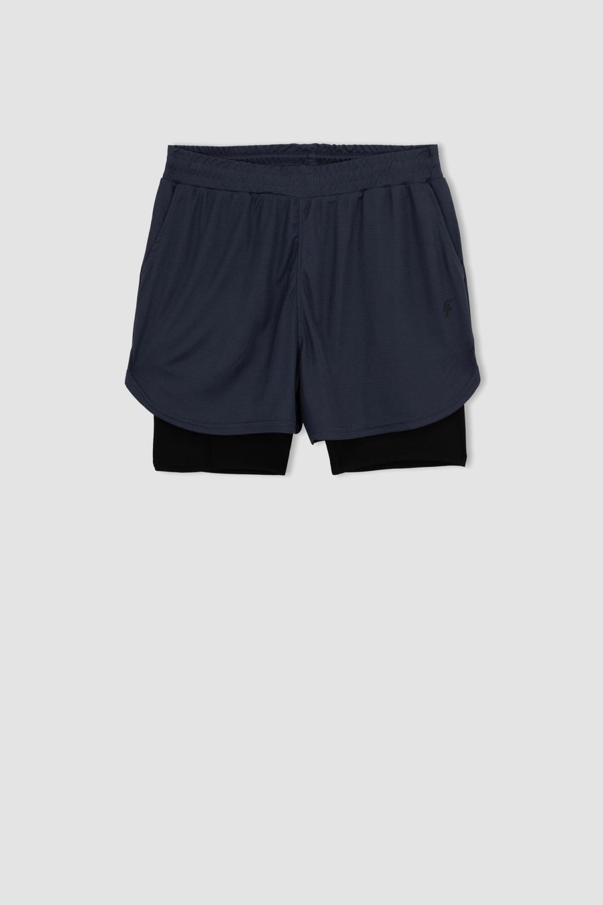 شورت و شلوارک مردانه آبی سرمه ای دفکتو | TYC00832833922 اورجینال - تصویر 8