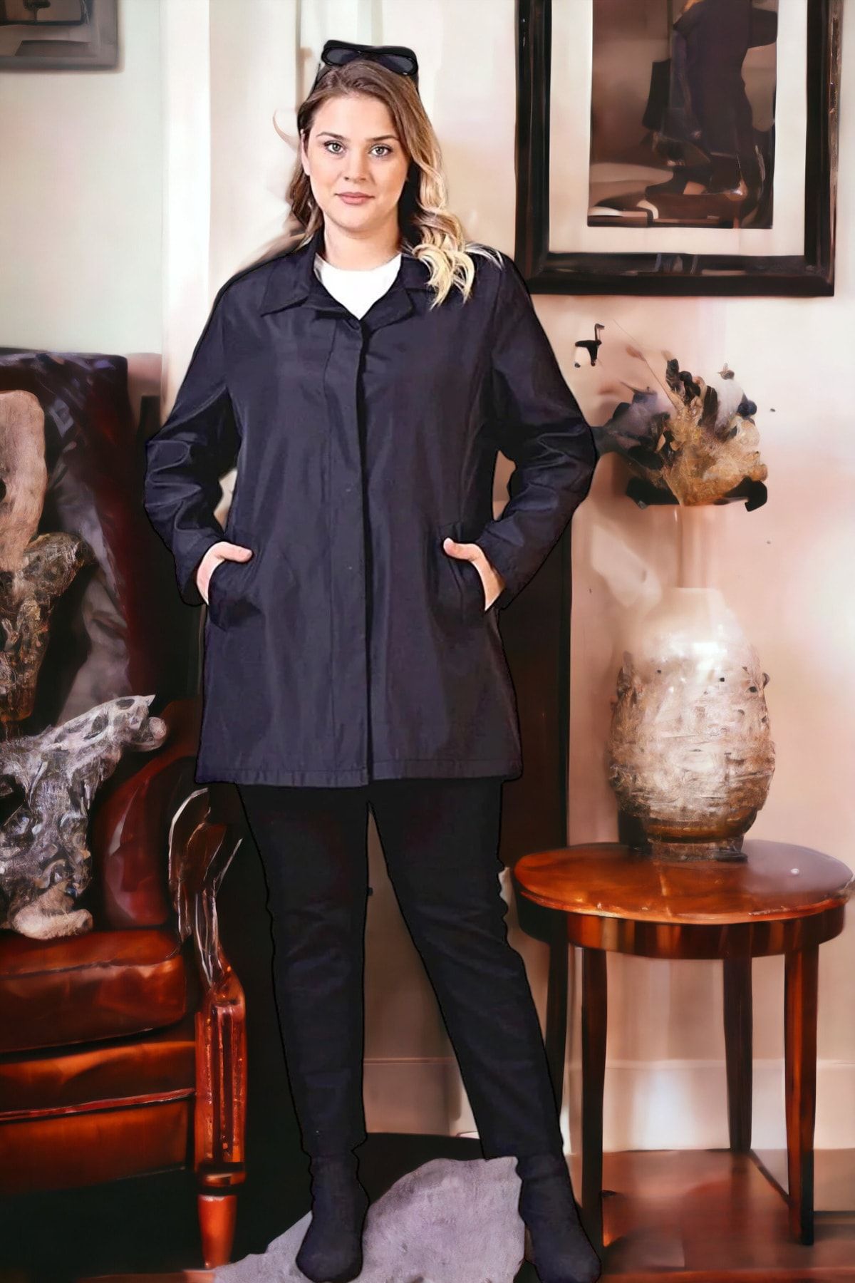 Plus size a line raincoat discount
