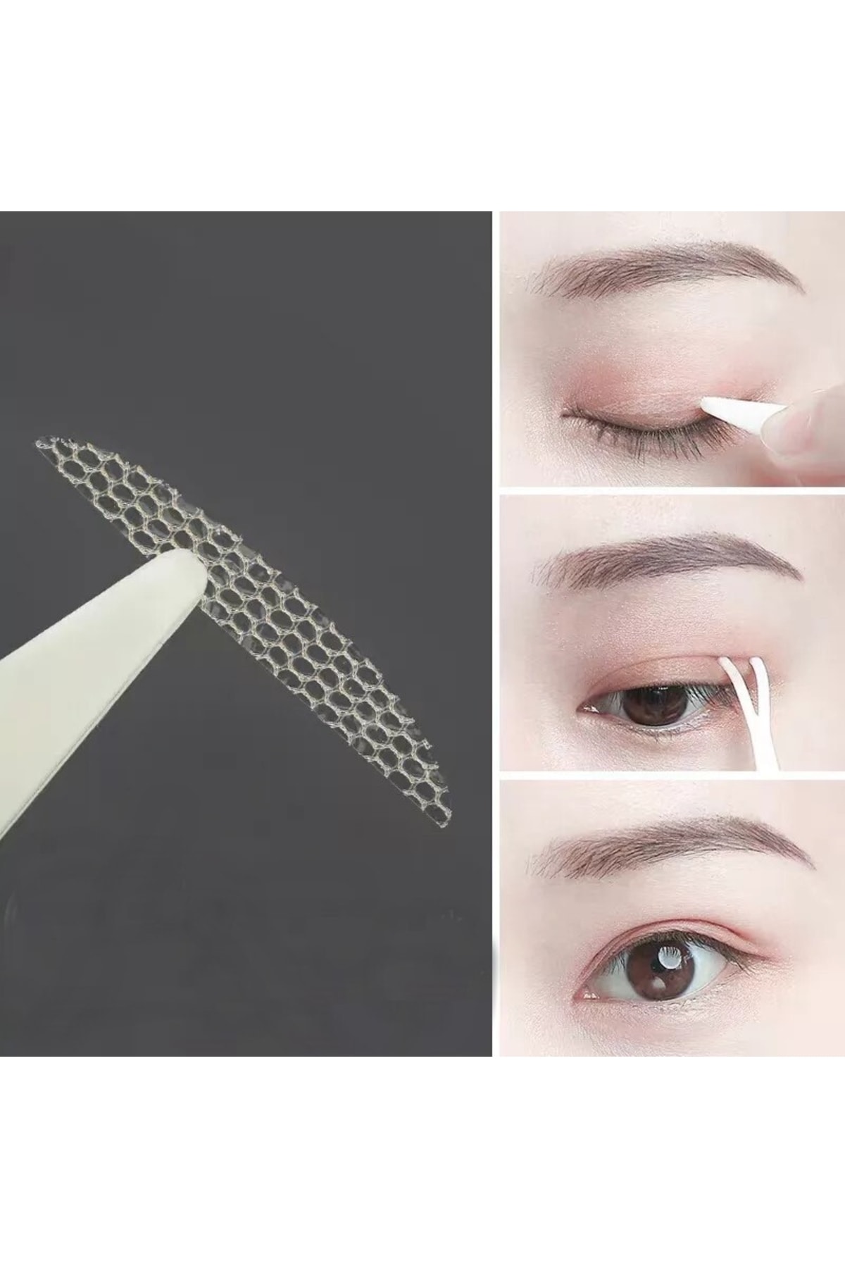 MOR SALKIM HOME Göz Kapagı Kaldırma Bantları Büyük Boy 96 Adet (dantel Görünümlü 4 Plaka Büyük )