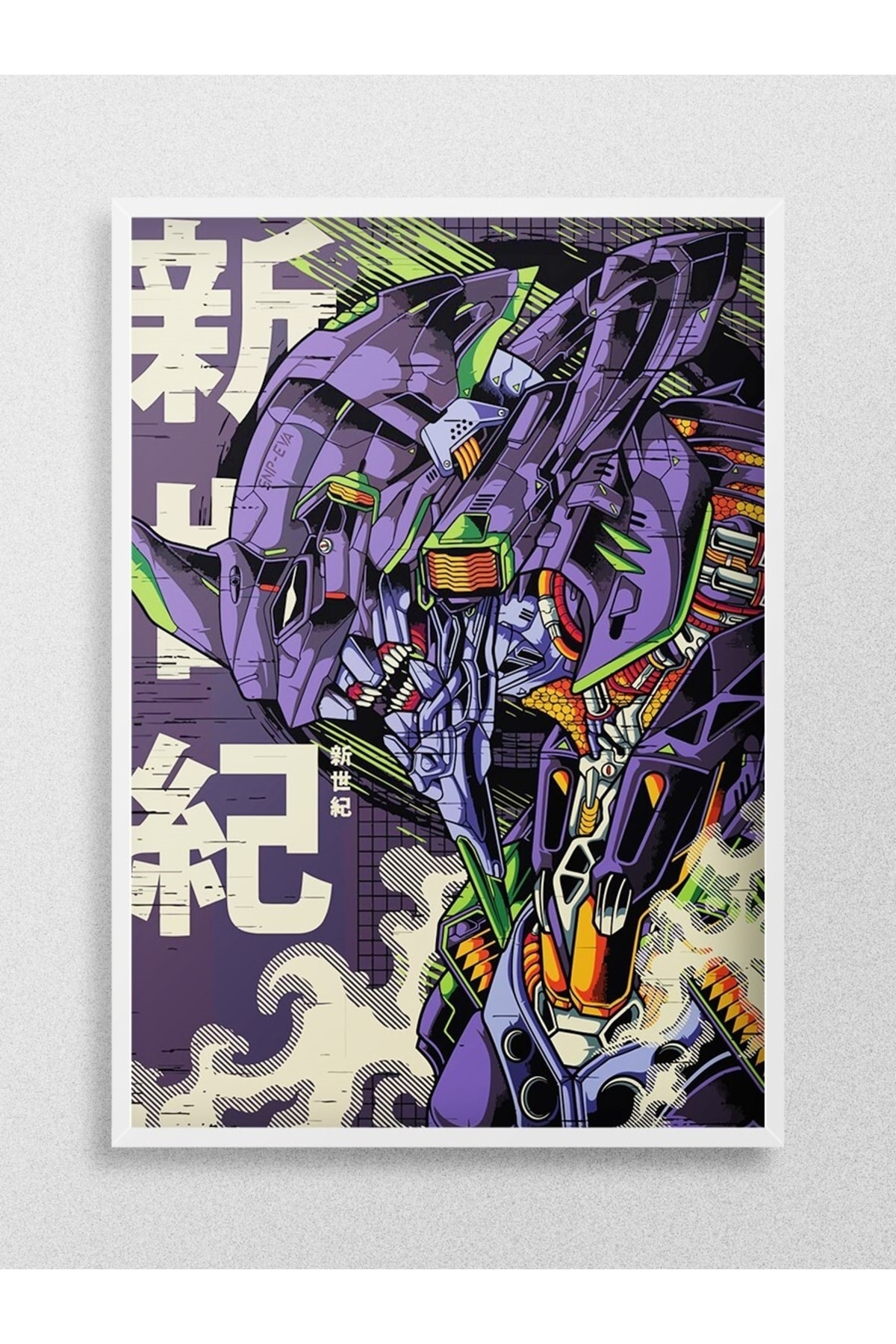 Mudi Store Neon Genesis Evangelion Poster, Çerçevesiz Tv Film
