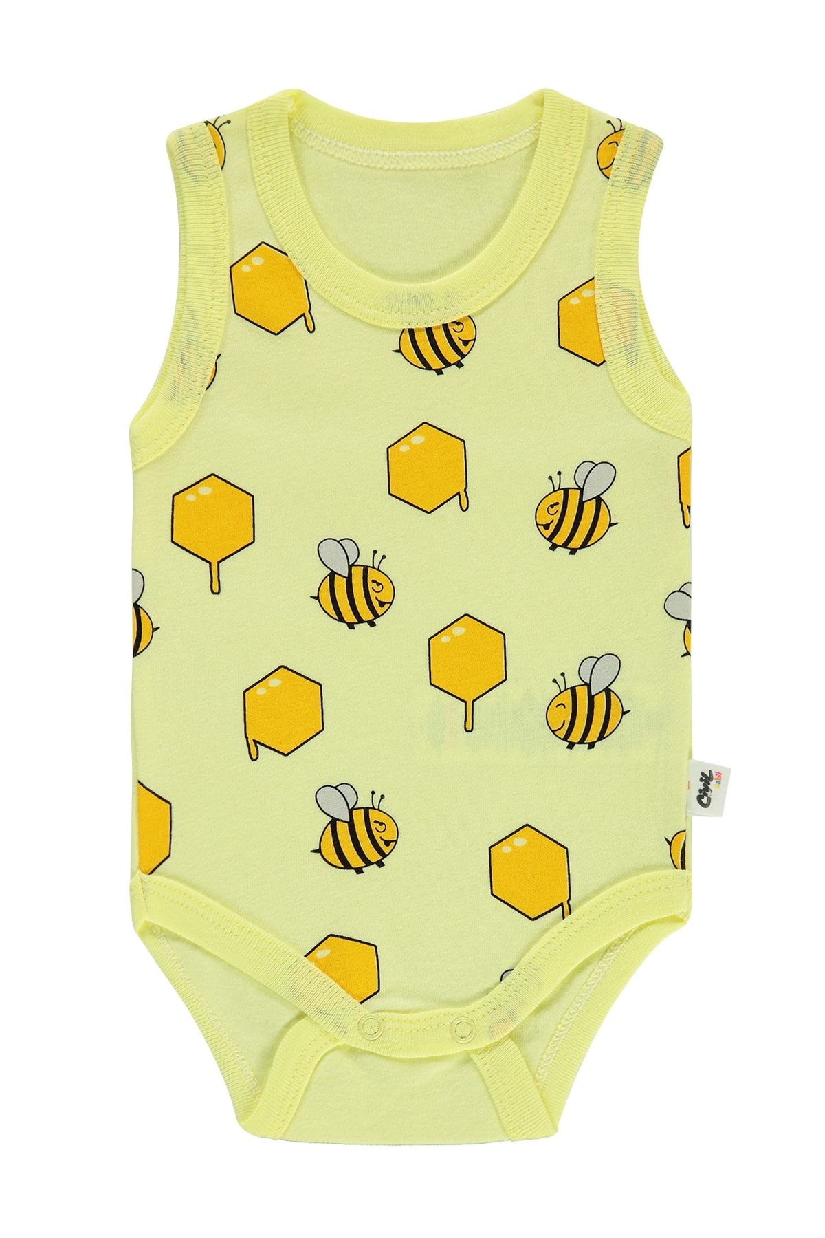 Civil Baby Baby Baby Snap-On Badi 1-18 месяцев Лимон 14D20230123S1