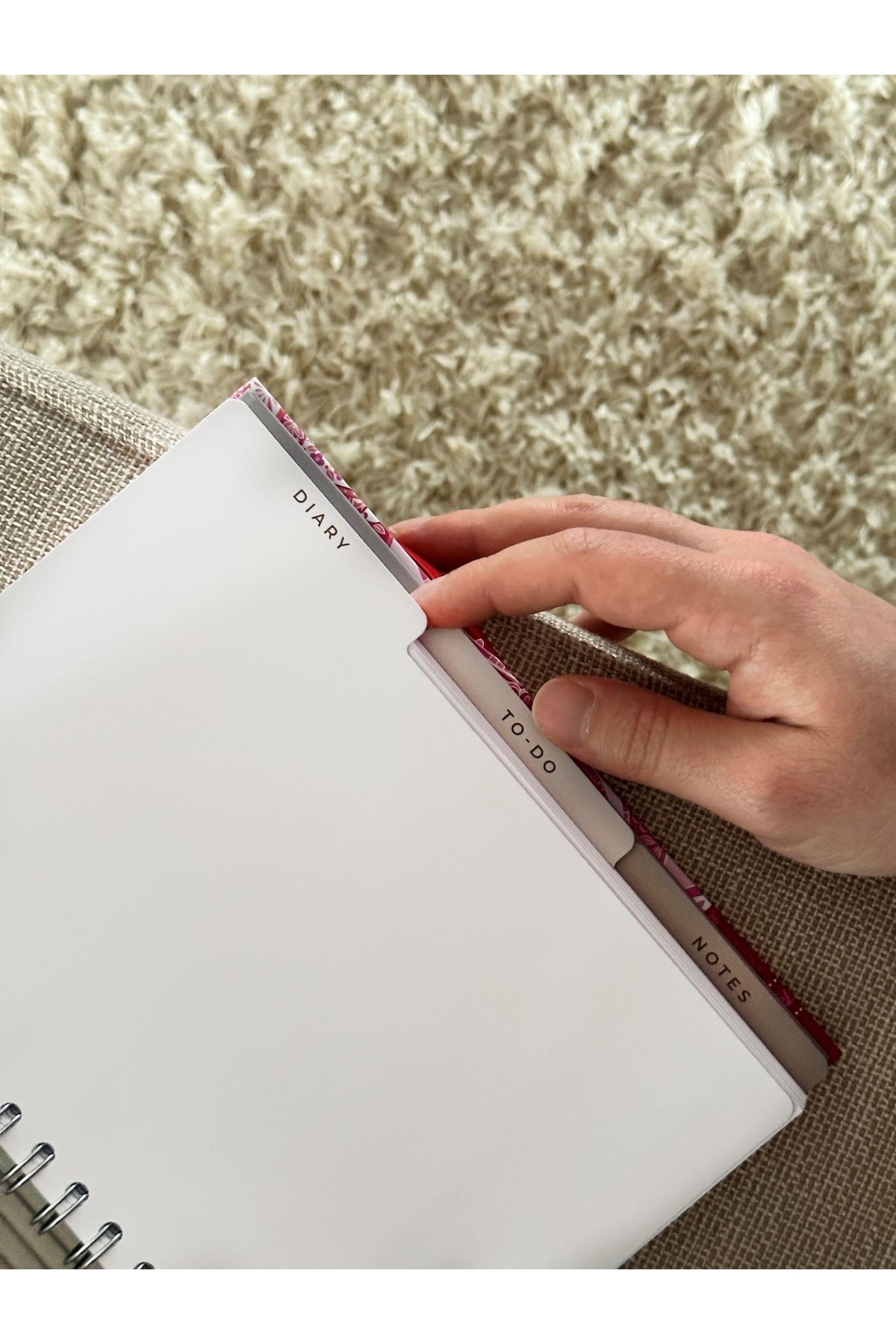 Victoria's Journals Gizli Spiralli Süresiz Planlayıcı Defter 3 Bölmeli ...