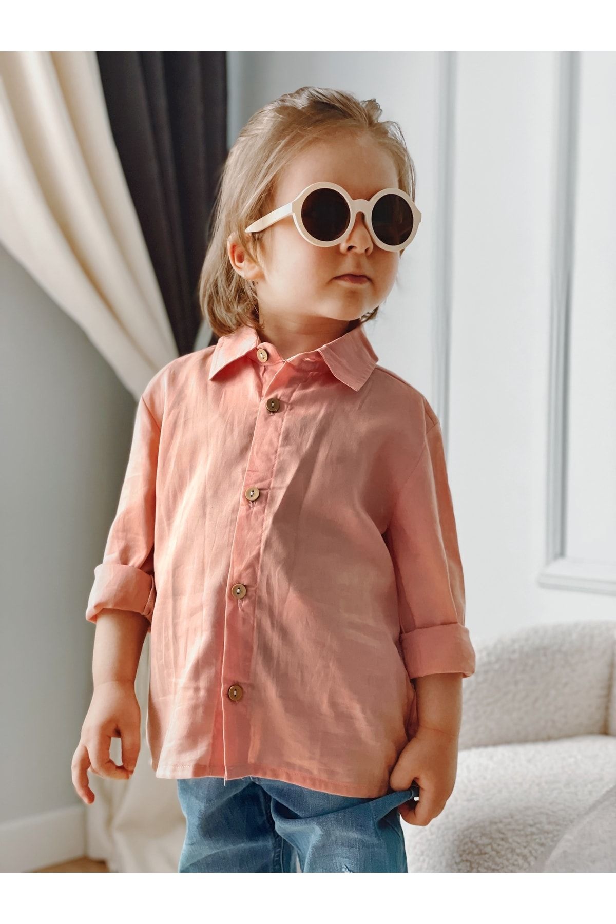 Baby boy pink dress shirt on sale