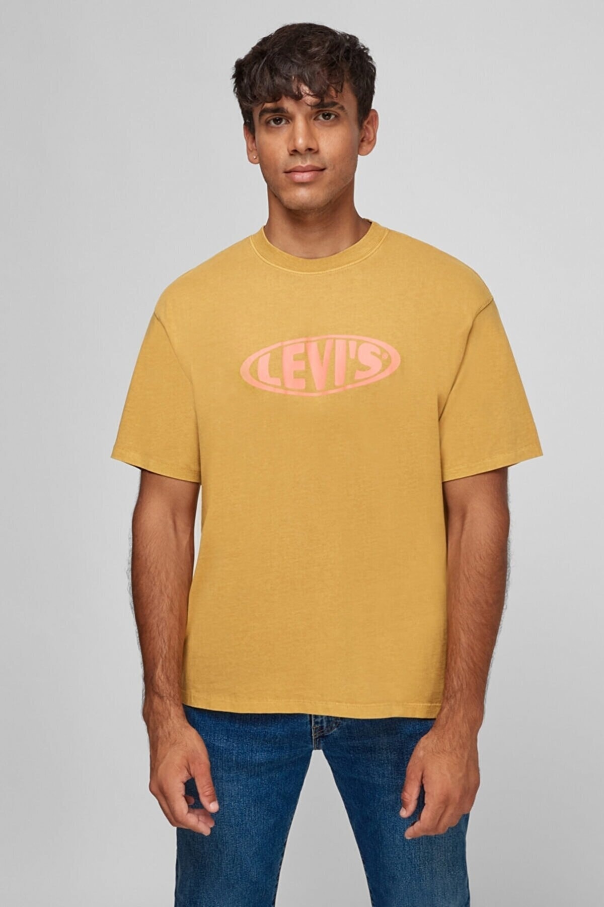 تی شرت لیوایز مردانه 100% پنبه زرد  طرح دار Regular/رگولار    Regular/رگولار کژوال/روزمره | Levi's 87373-0009 TR - تصویر 3