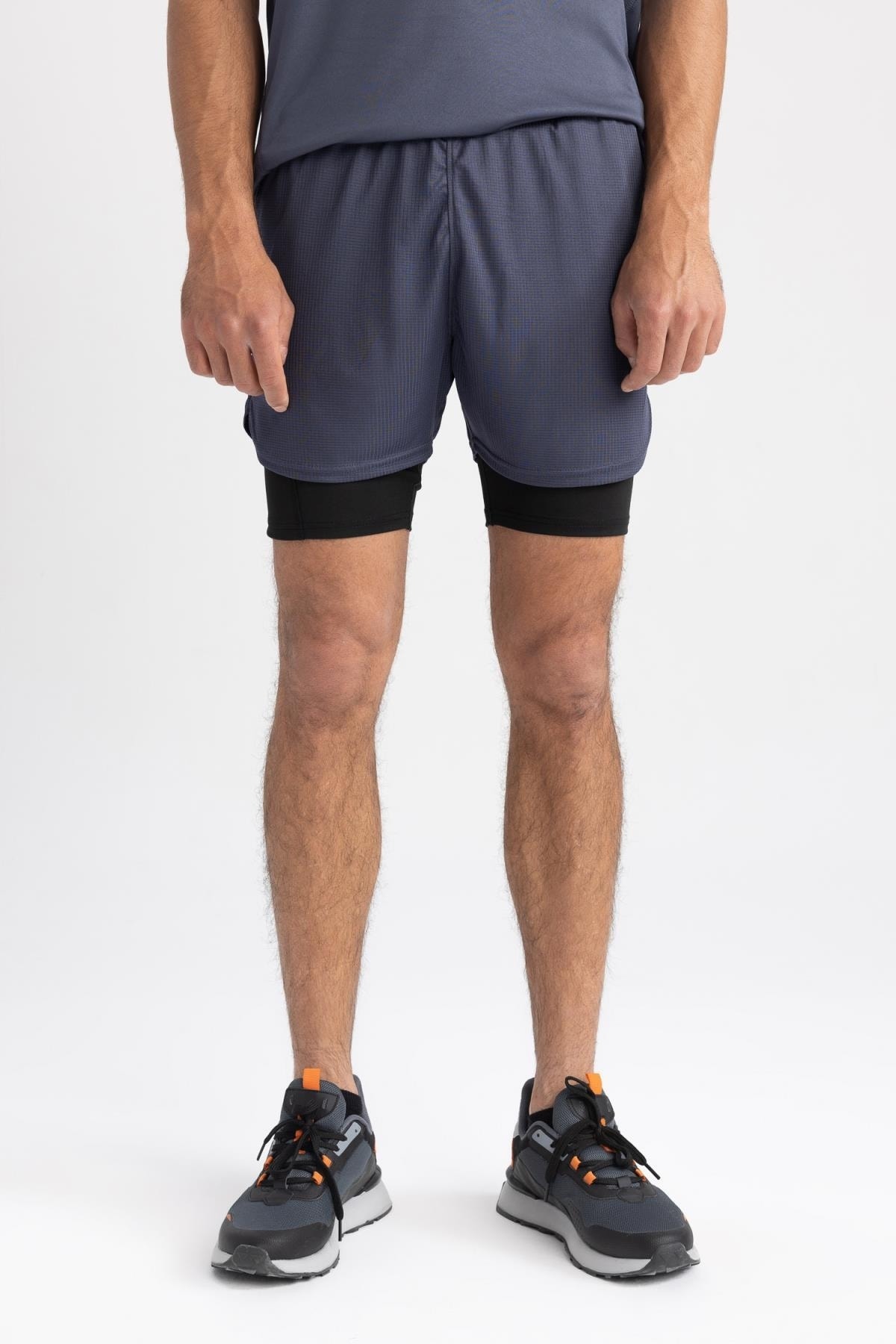 شورت و شلوارک مردانه آبی سرمه ای دفکتو | TYC00832833922 اورجینال - تصویر 5