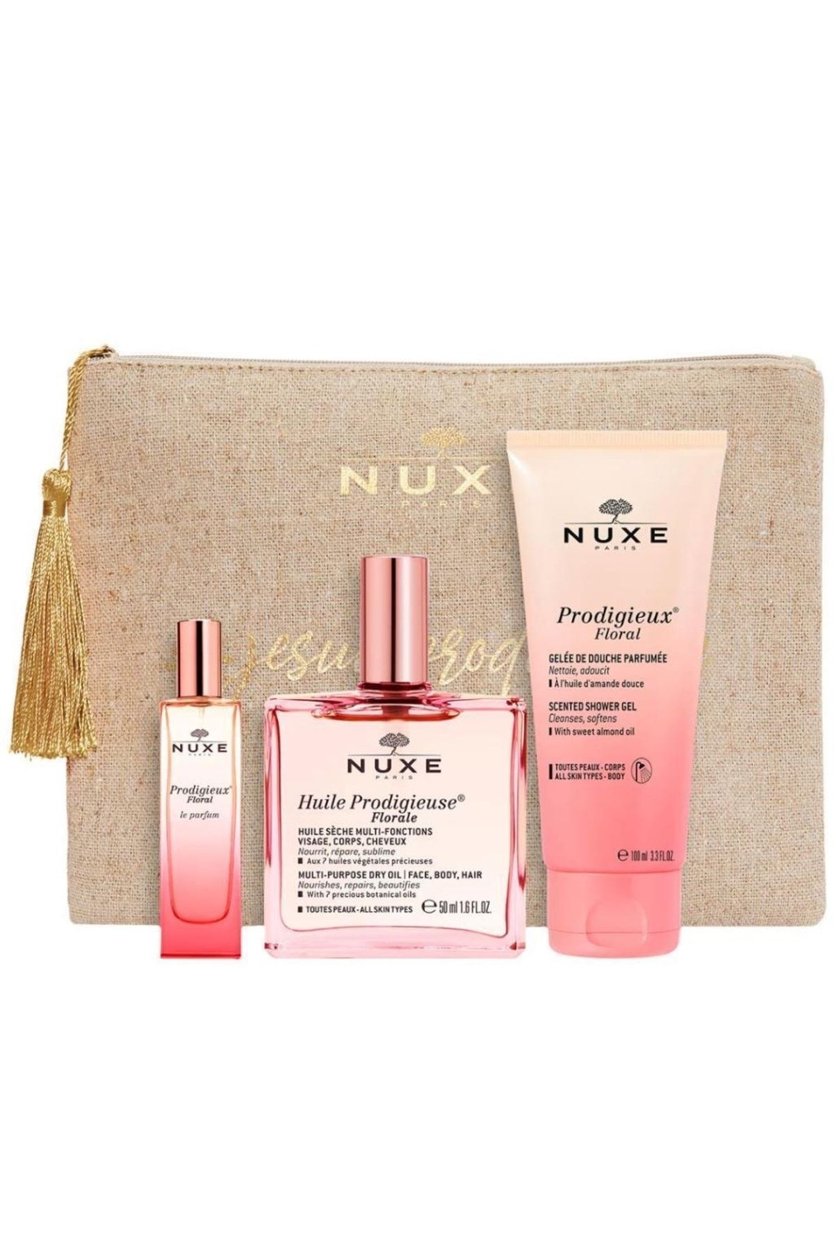 Nuxe مجموعه مراقبت از پوست با عطر گل های Prodigieux