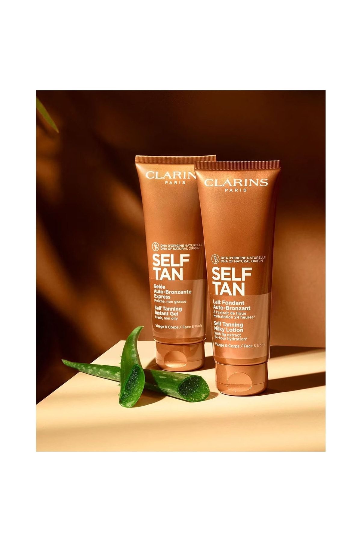 Clarins لوسیون شیری برنزه کننده برای صورت و بدن 125 میلی لیتر