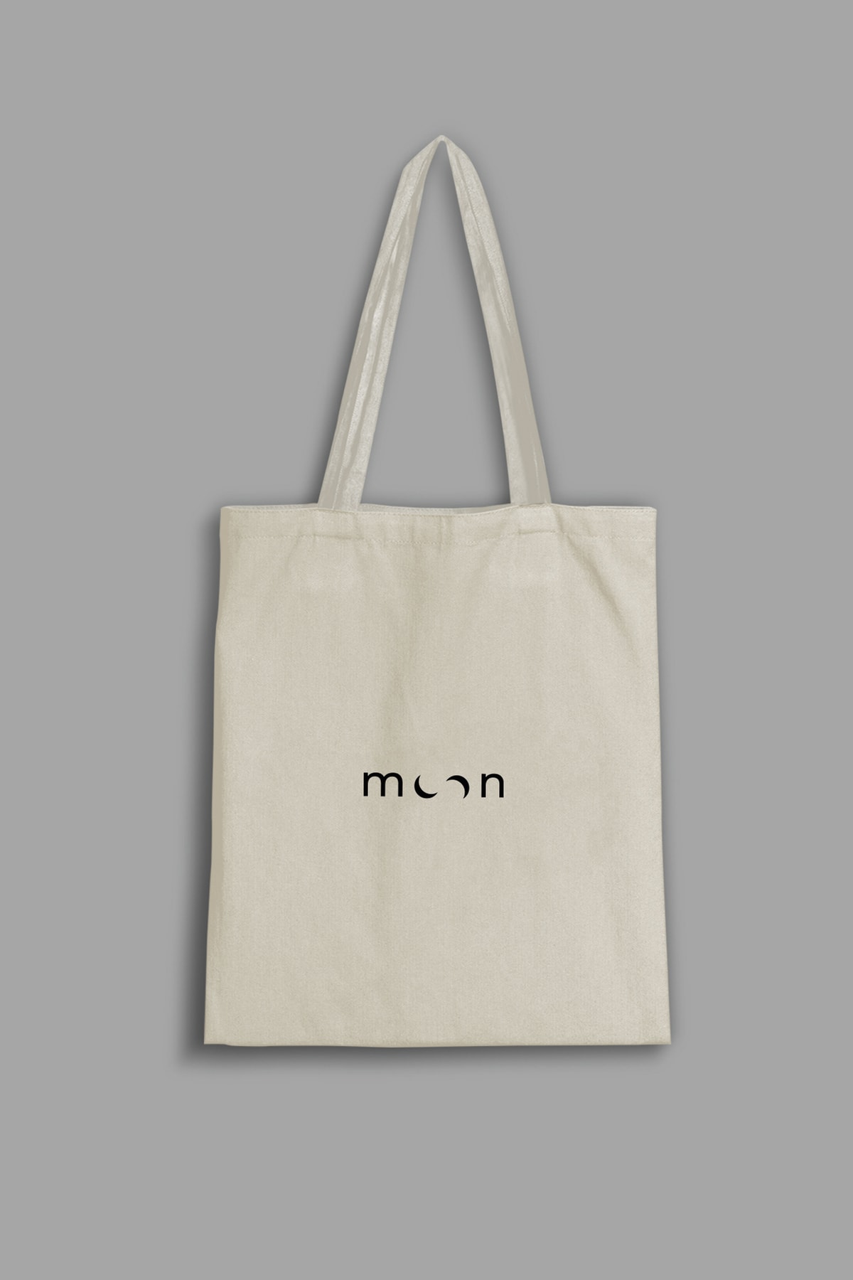 Raw Cloth Bag - Moon (35x40cm - 100% Cotton)