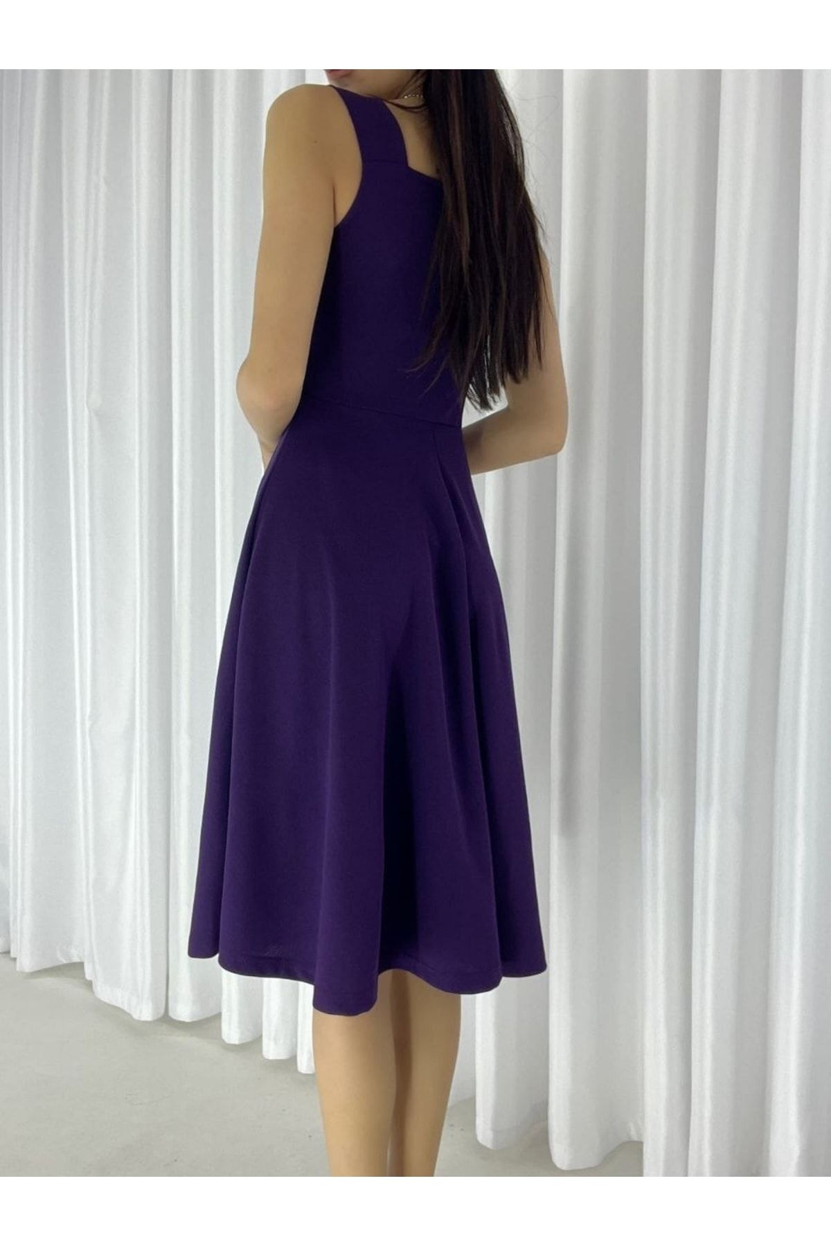 Dark purple sale skater dress