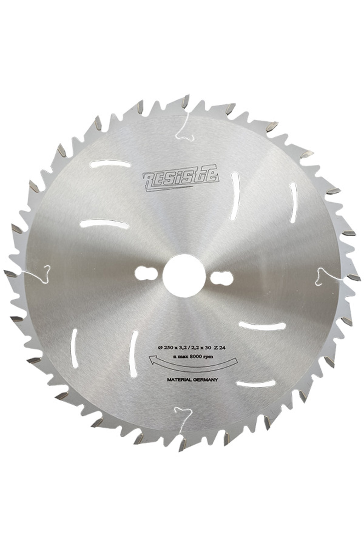 Resiste 250x3,2x30 Z24 Atlamalı Ağaç Testeresi