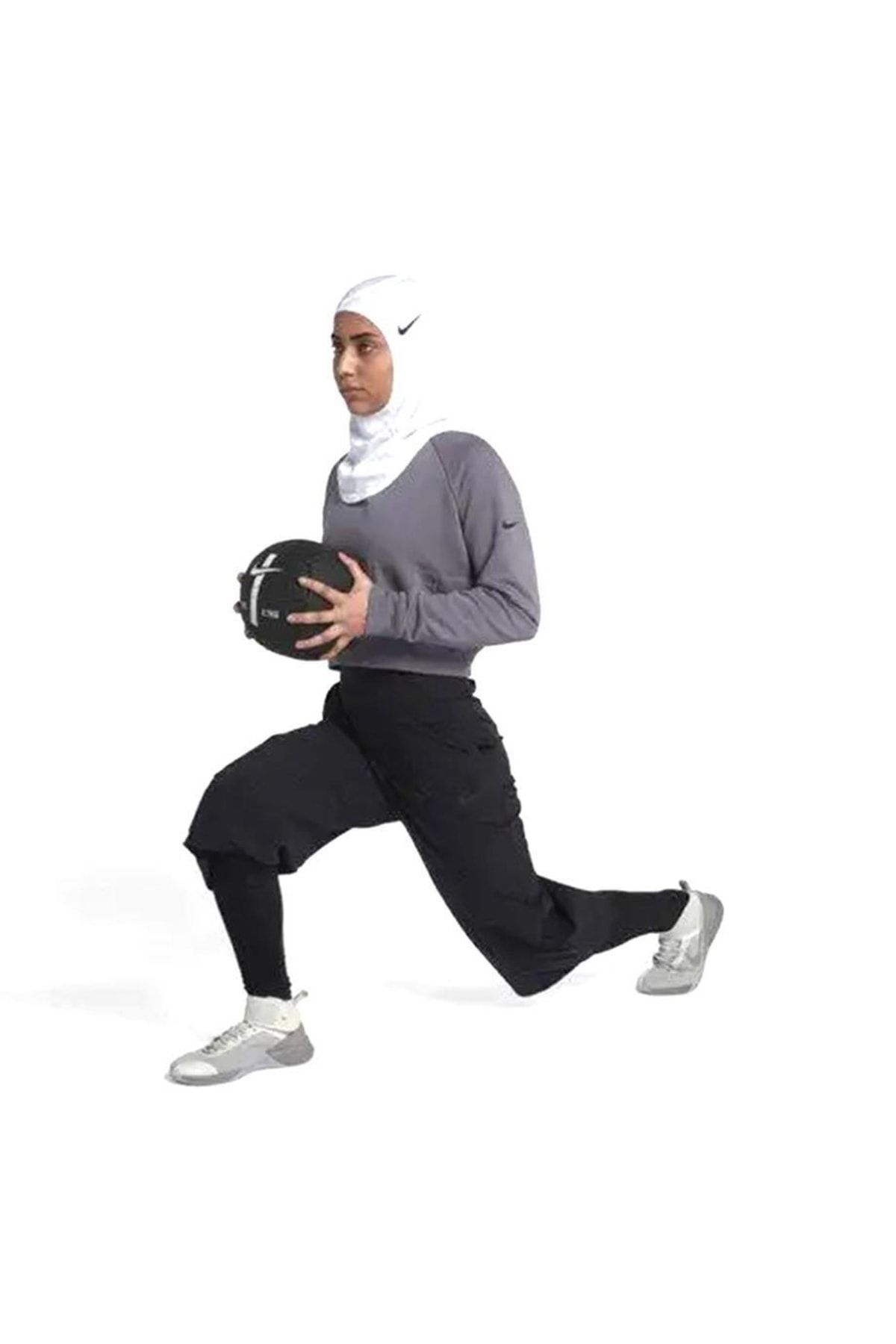 Nike Pro Hijab 2.0 Noir/Blanc M/L : : Mode