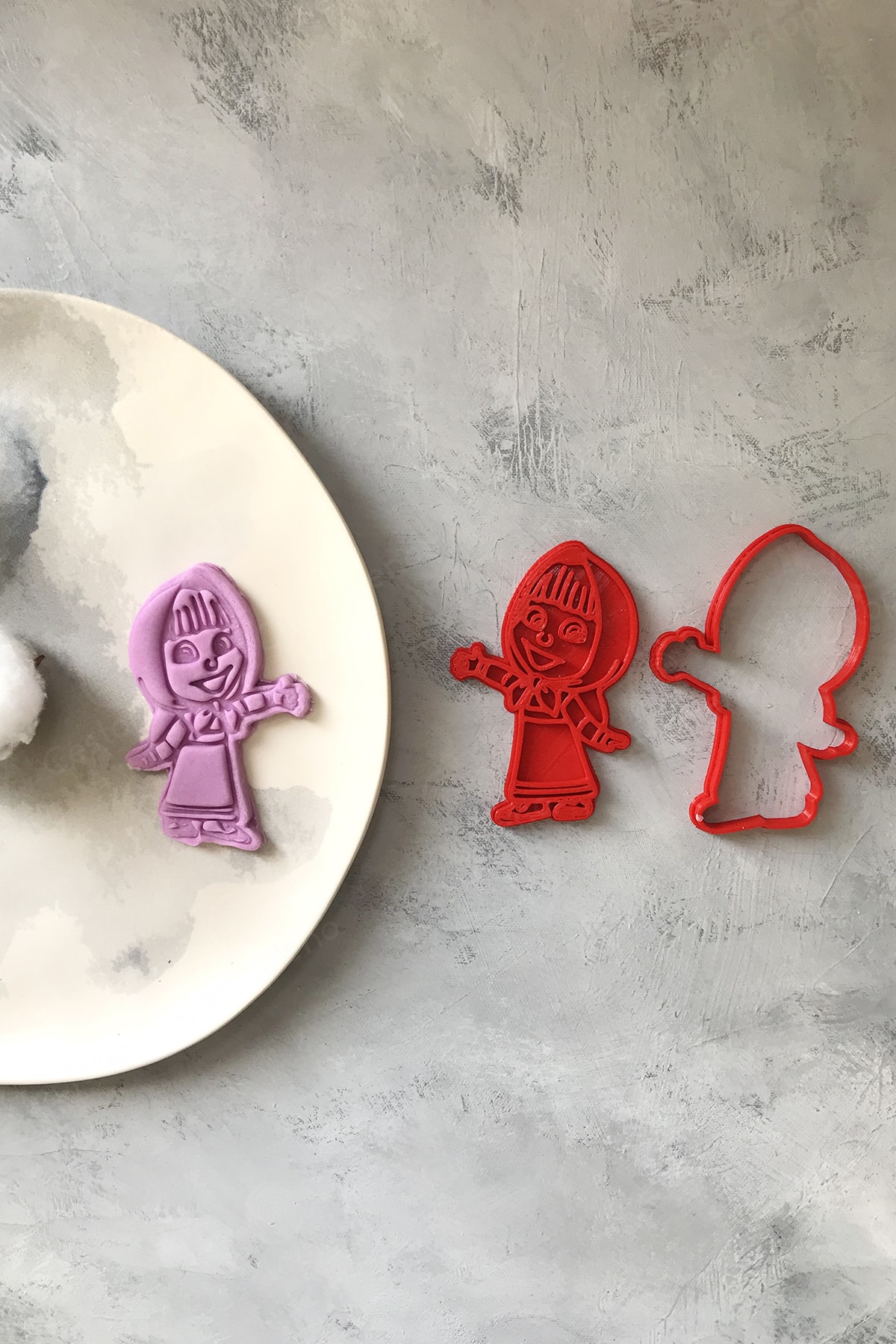 Standing Tongs Dough Shaper / Play Dough Mold / Cookie Mold