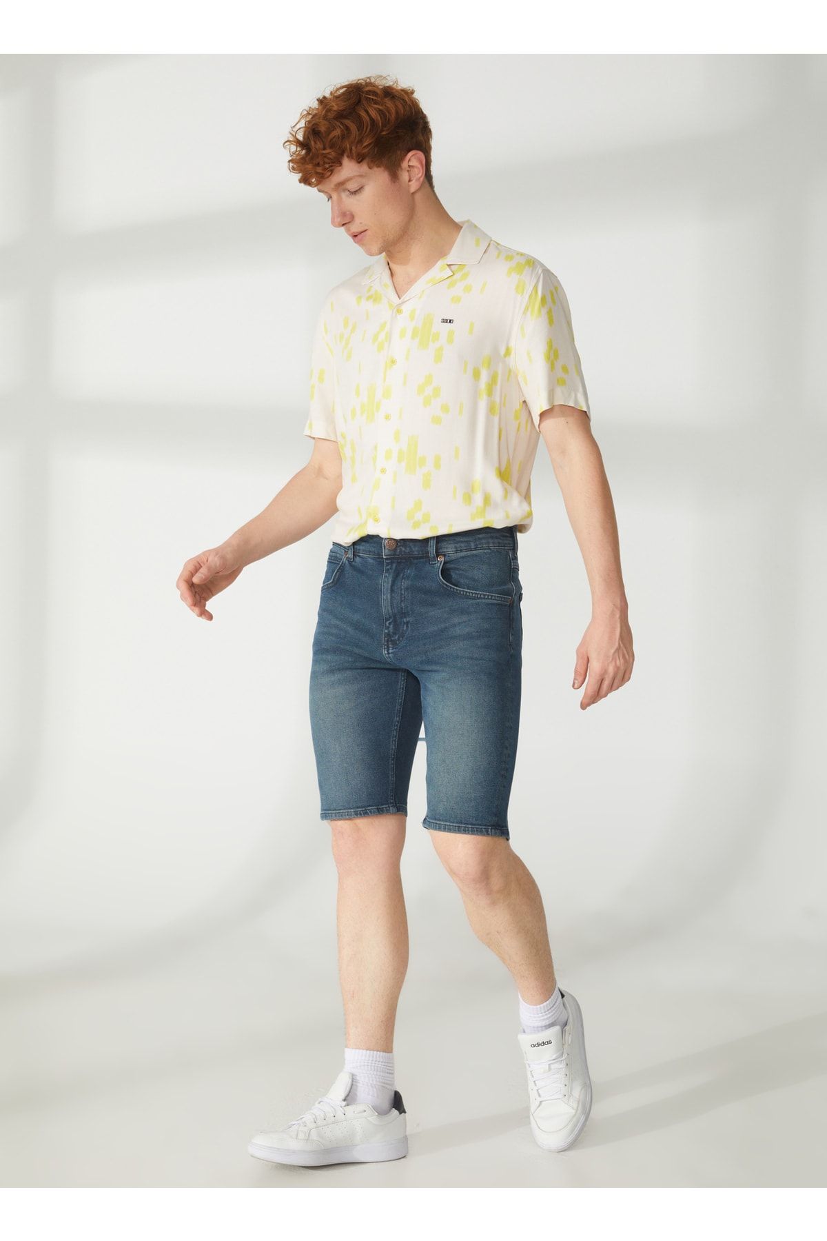 Lee-Regular Fit Men's Denim Shorts L231140xt_5 Pocket Jean Shorts 2