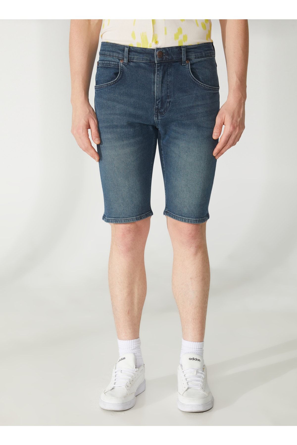Lee-Regular Fit Men's Denim Shorts L231140xt_5 Pocket Jean Shorts 3
