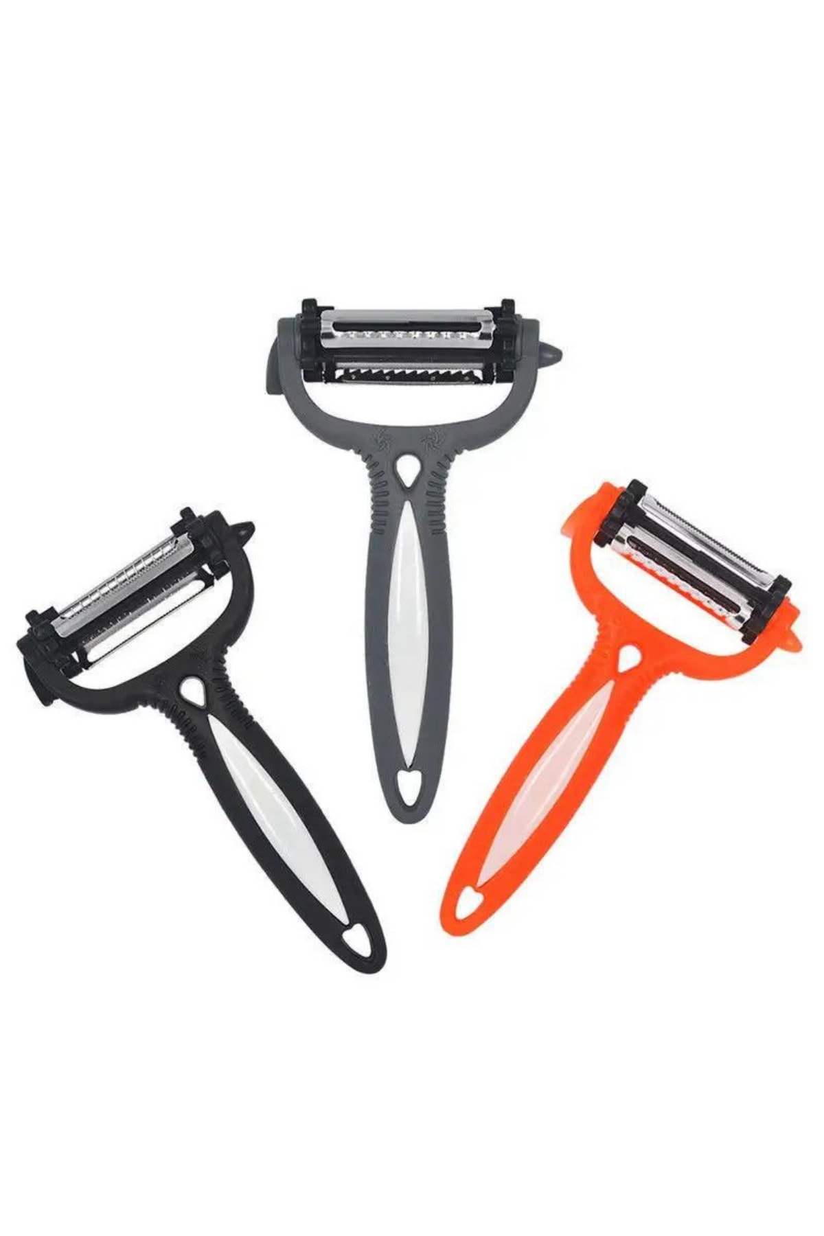 Kitchen Design Lab Renkli Saplı 3 Başlı Çelik Soyacak Soyucu Fiyatı