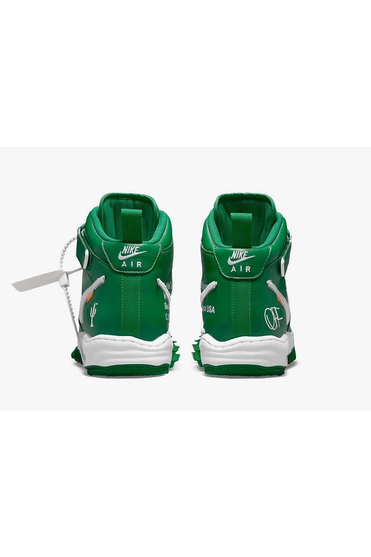 Nike Air Force 1 Mid Off white Pine Green Dr0500 300 Unisex