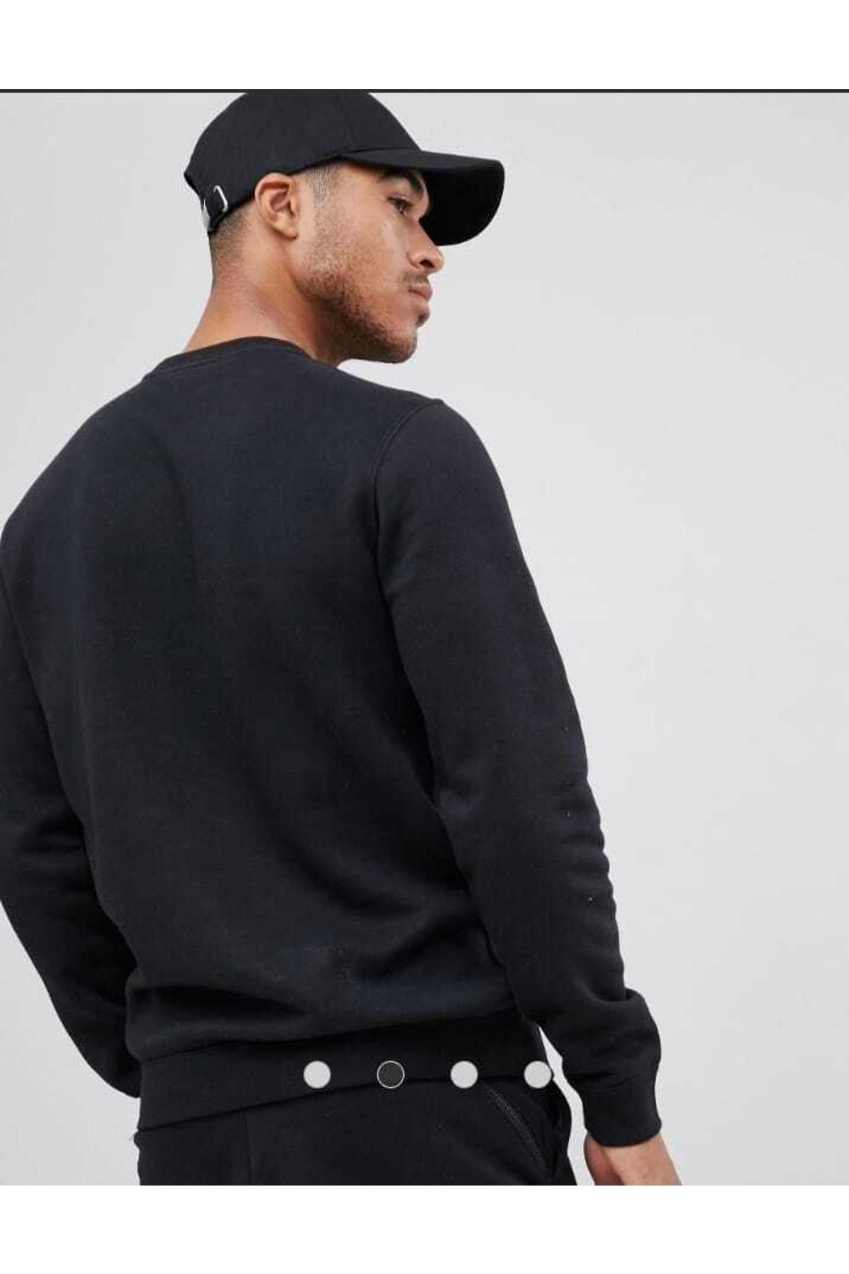 Nike Sportswear Club Fleece Men's Crewneck Sweatshirt, Black, M REGULAR US  at  Men's Clothing store