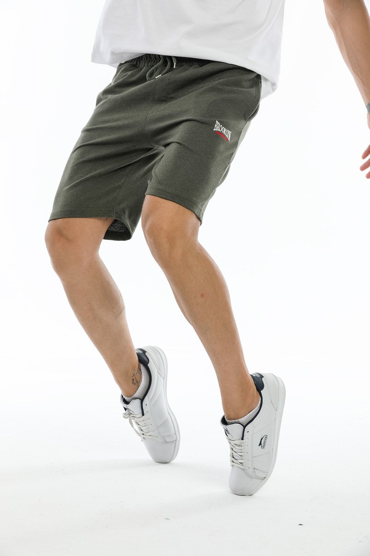 Superlife Shorts Khaki Mittlerer Bund Fast ausverkauft FN8617