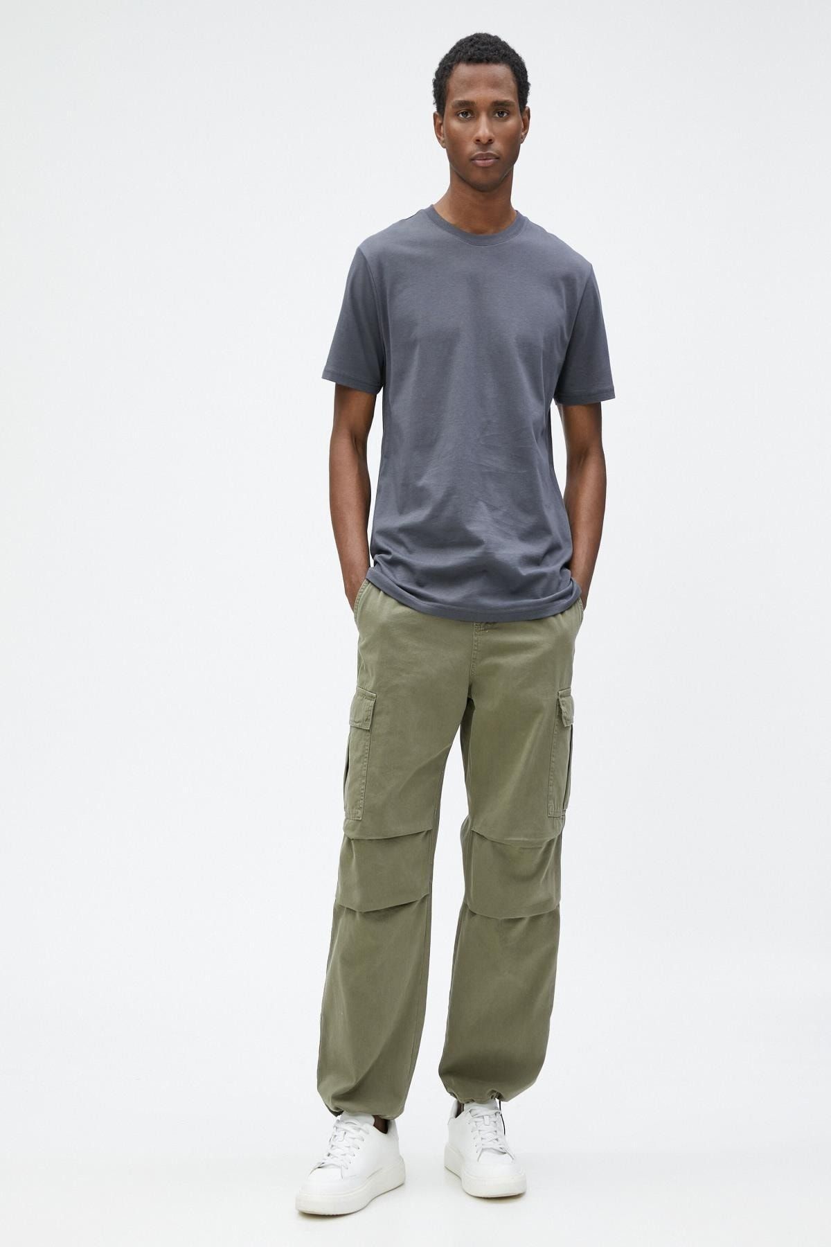 Koton T-Shirt Grau Regular Fit