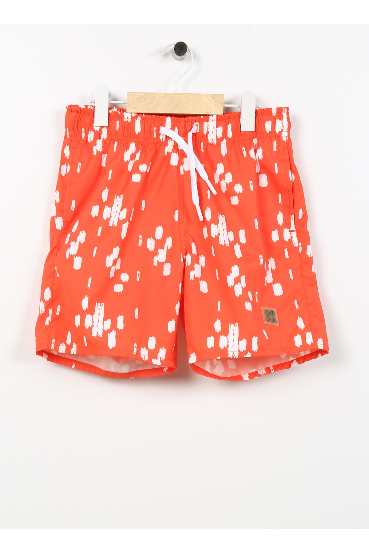 یو اس پولو شلوارک شنا پسرانه نارنجی رنگ تیلبرگ کیدز