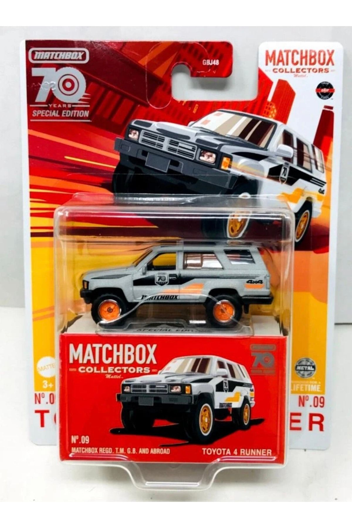 Matchbox مجموعه وسایل نقلیه سری ویژه هفتادمین سالگرد Gbj48 - Hlj67 Toyota 4 Runner