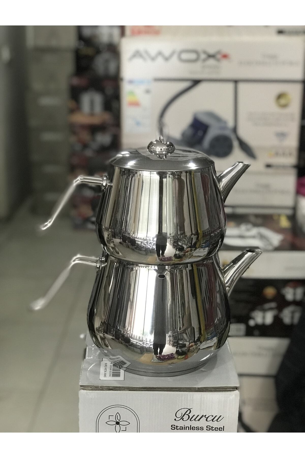 Papatyam-Burcu Maxi Size Teapot Double Lid with Self Strainer 2