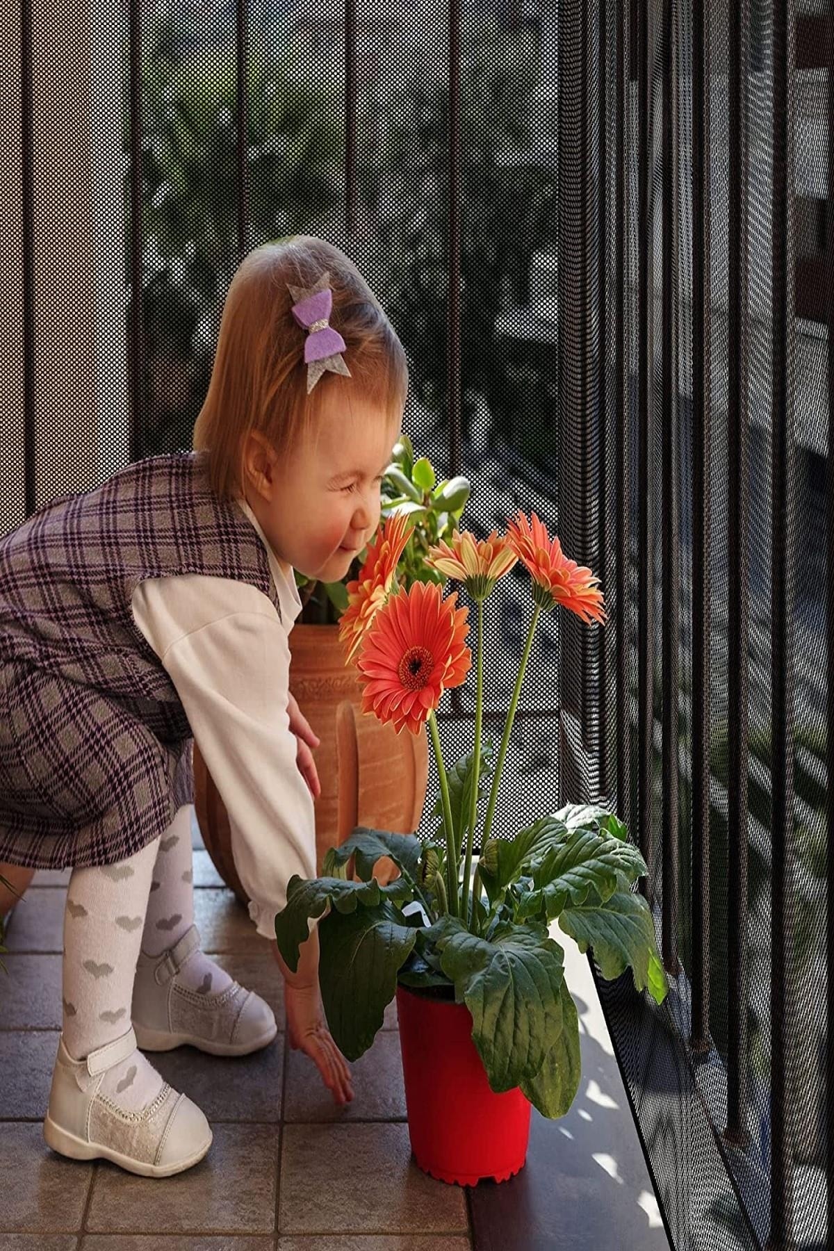 MasterCar Siyah Merdiven Balkon Güvenlik Filesi Bebek Çocuk Ve Evcil Hayvan Koruma Bariyeri File 2.35mt x 75cm fotoğrafı 4 (önizleme)