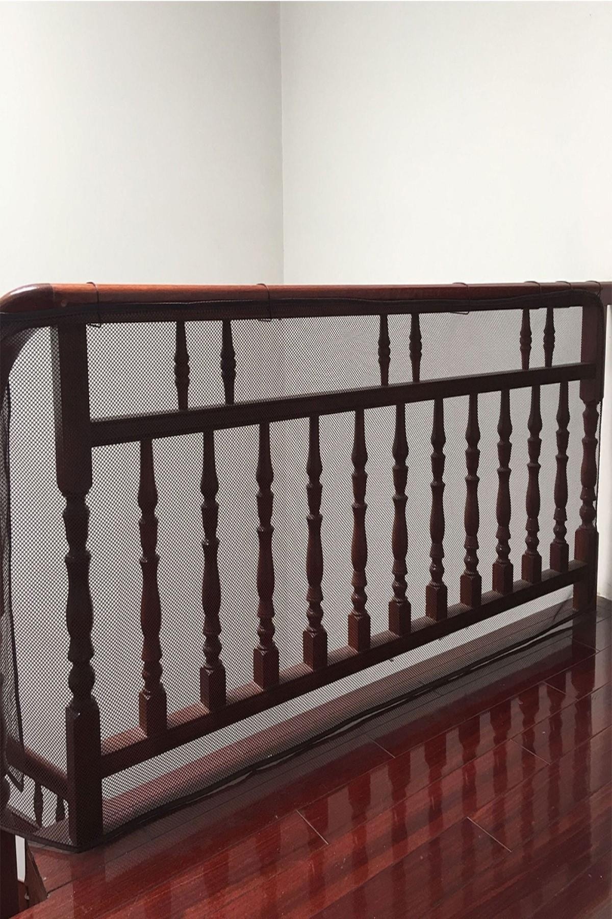 MasterCar Siyah Merdiven Balkon Güvenlik Filesi Bebek Çocuk Ve Evcil Hayvan Koruma Bariyeri File 2.35mt x 75cm fotoğrafı 6 (önizleme)