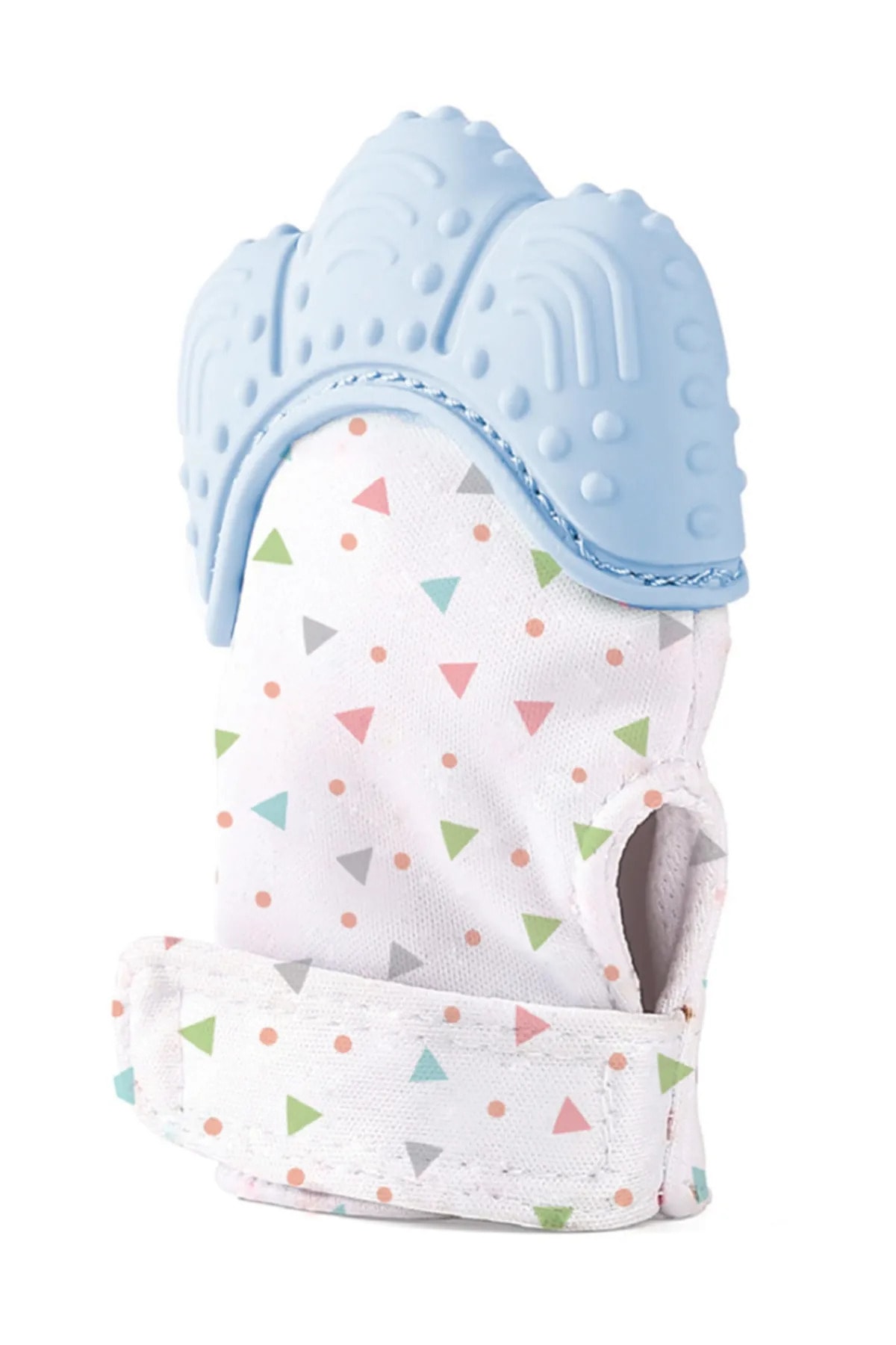 Babyjem 2'li Diş Kaşıma Seti Diş Kaşıyıcı Eldiven Diş Kaşıyıcı Ahtapot Mavi fotoğrafı 3 (önizleme)