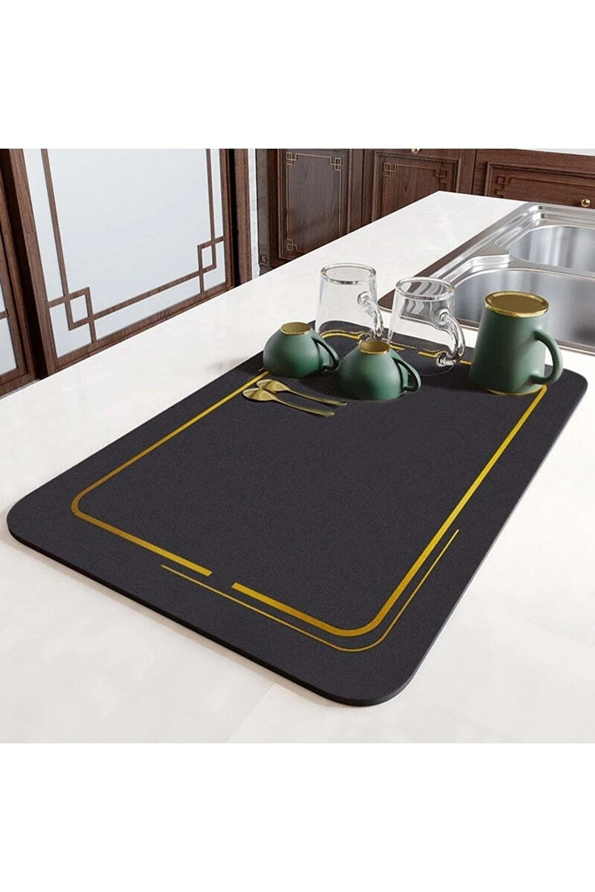 Luti Concept Magic Non-Slip Dish Drying Mat Countertop Dish Rack