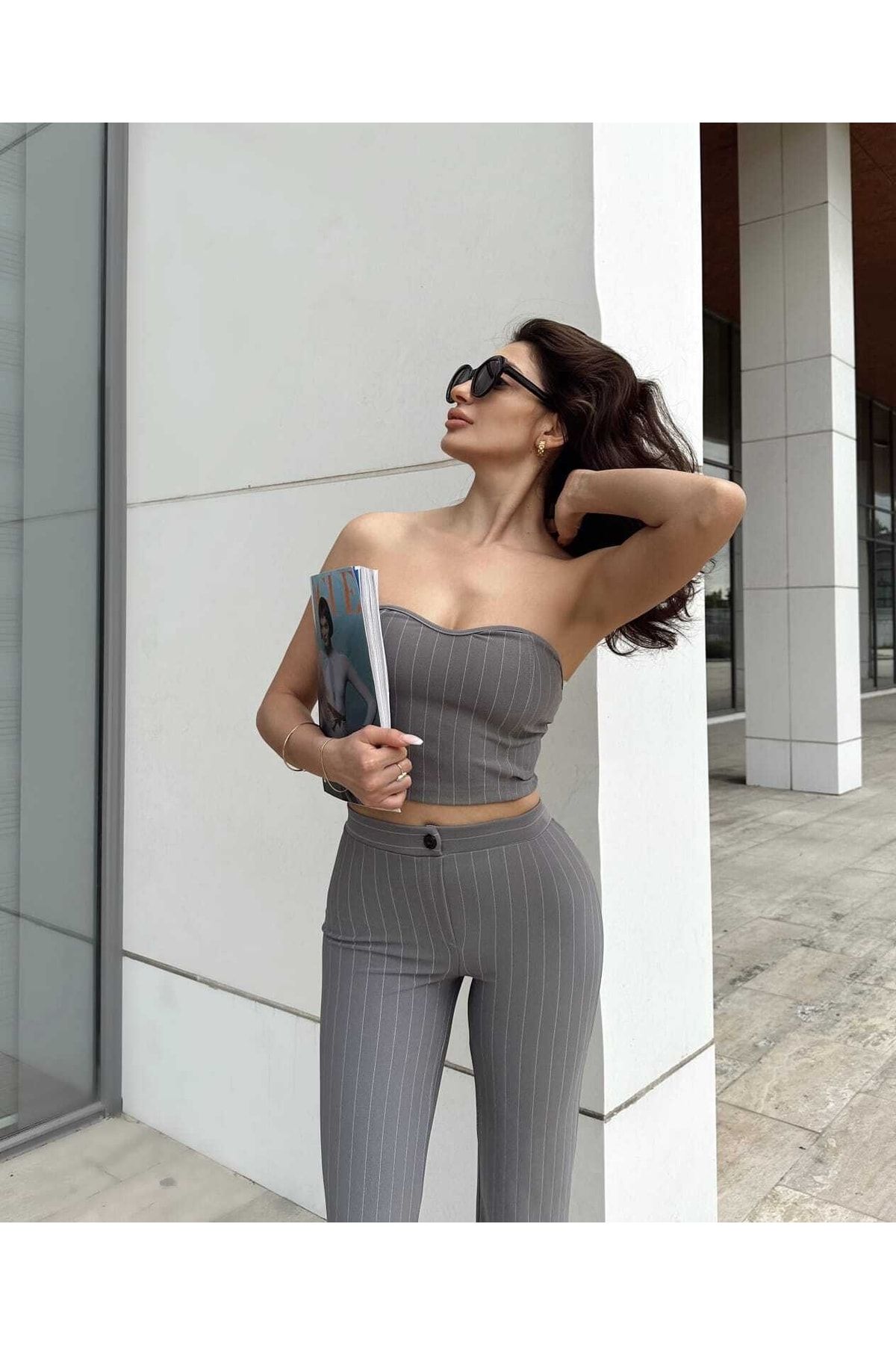 ZF BUTİK-Csíkos Bustier dupla szett 1