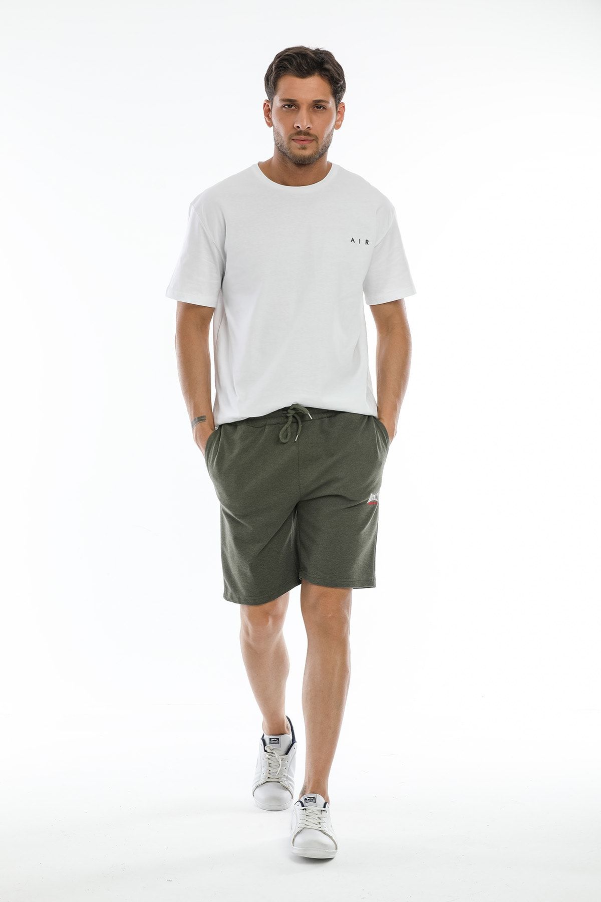 Superlife Shorts Khaki Mittlerer Bund Fast ausverkauft FN8617