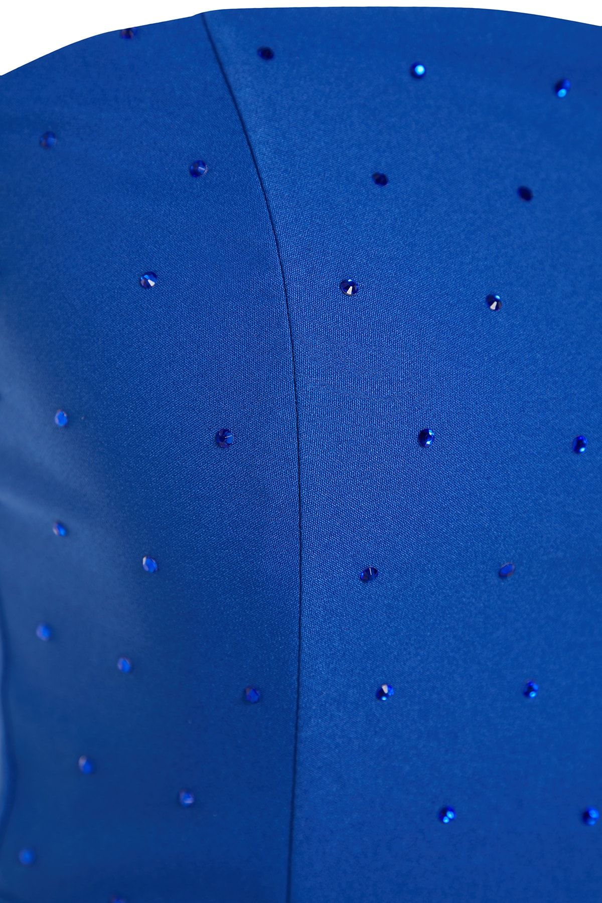Trendyol Collection-Sukienka Saxe Body-fit, dopasowana, podszyta błyszczącym kamieniem, elegancka, wieczorowa, na studniówkę TPRSS23EL00476 5