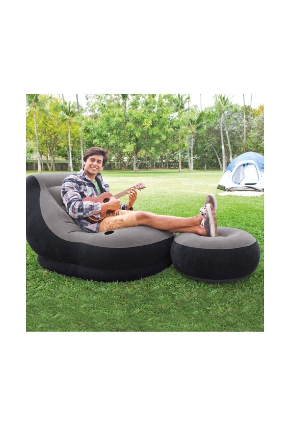 Intex inflatable camping 2025 sofa