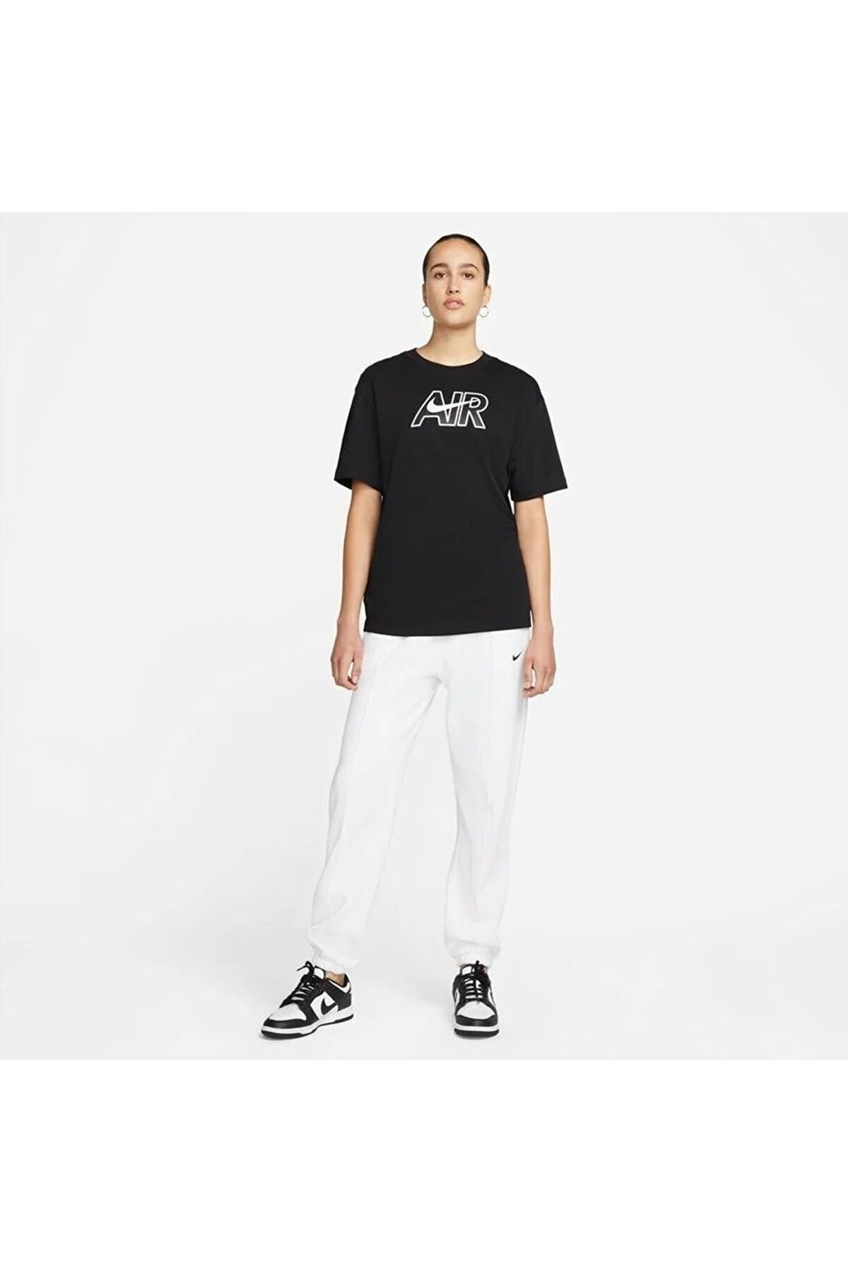 Nike تی شرت مشکی زنانه W Nsw Tee Bf Air