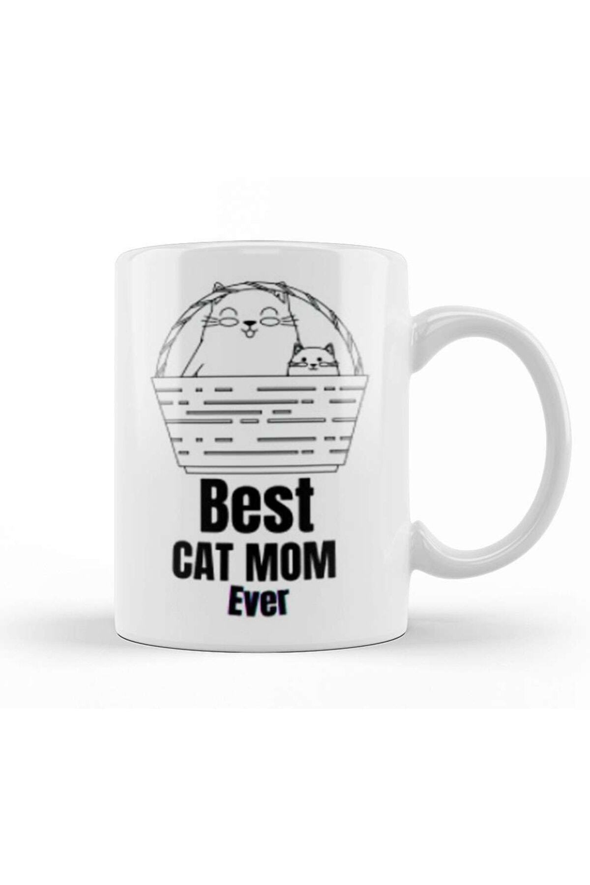 Mothers Day 2021 Best Cat Mom Ever Funny Mug Porcelain