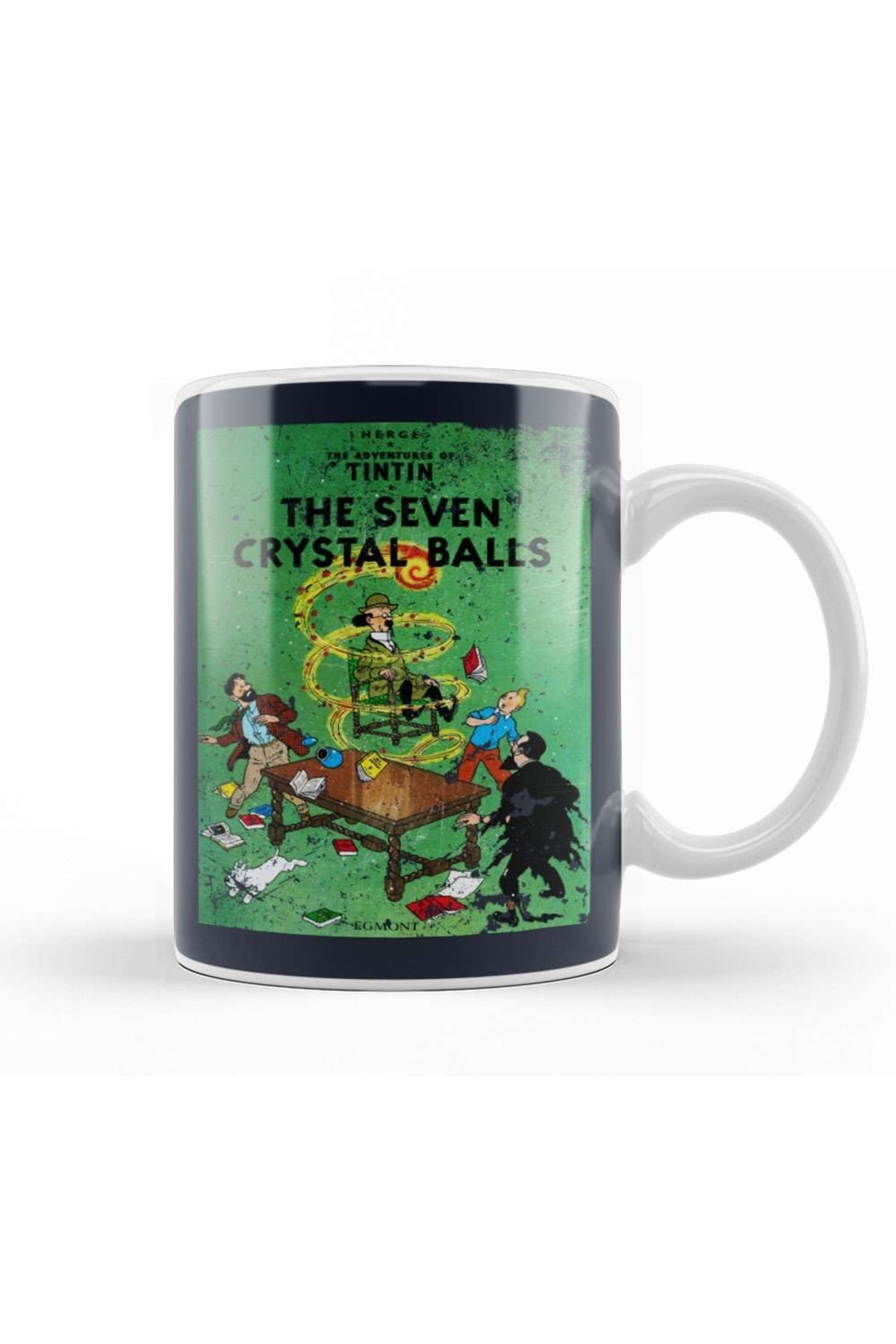 The Adventures Of Tintin The Seven Crystal Balls Vintage Style Cover Mug Porcelain