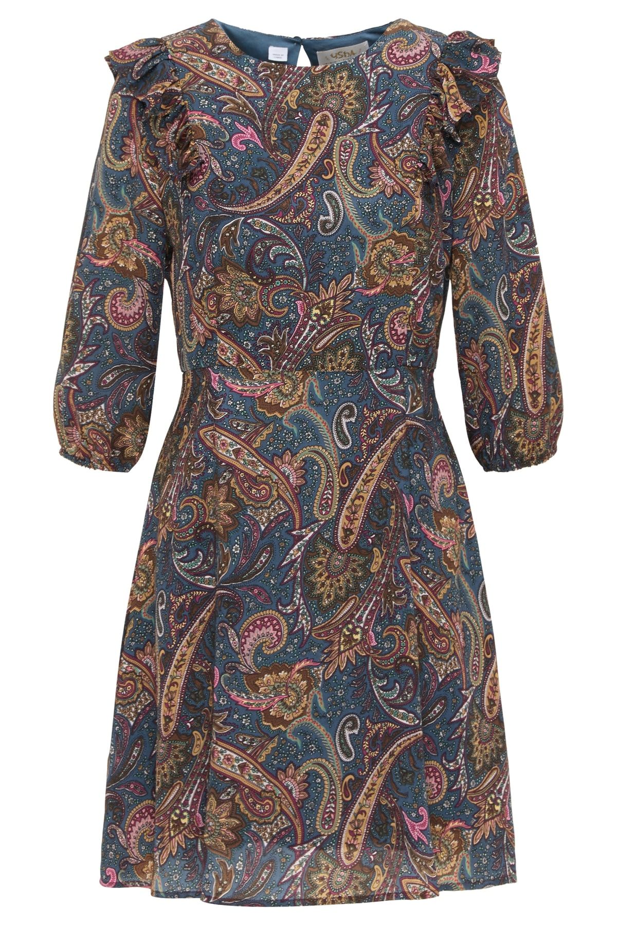 USHA Kleid Blau Basic Fast ausverkauft