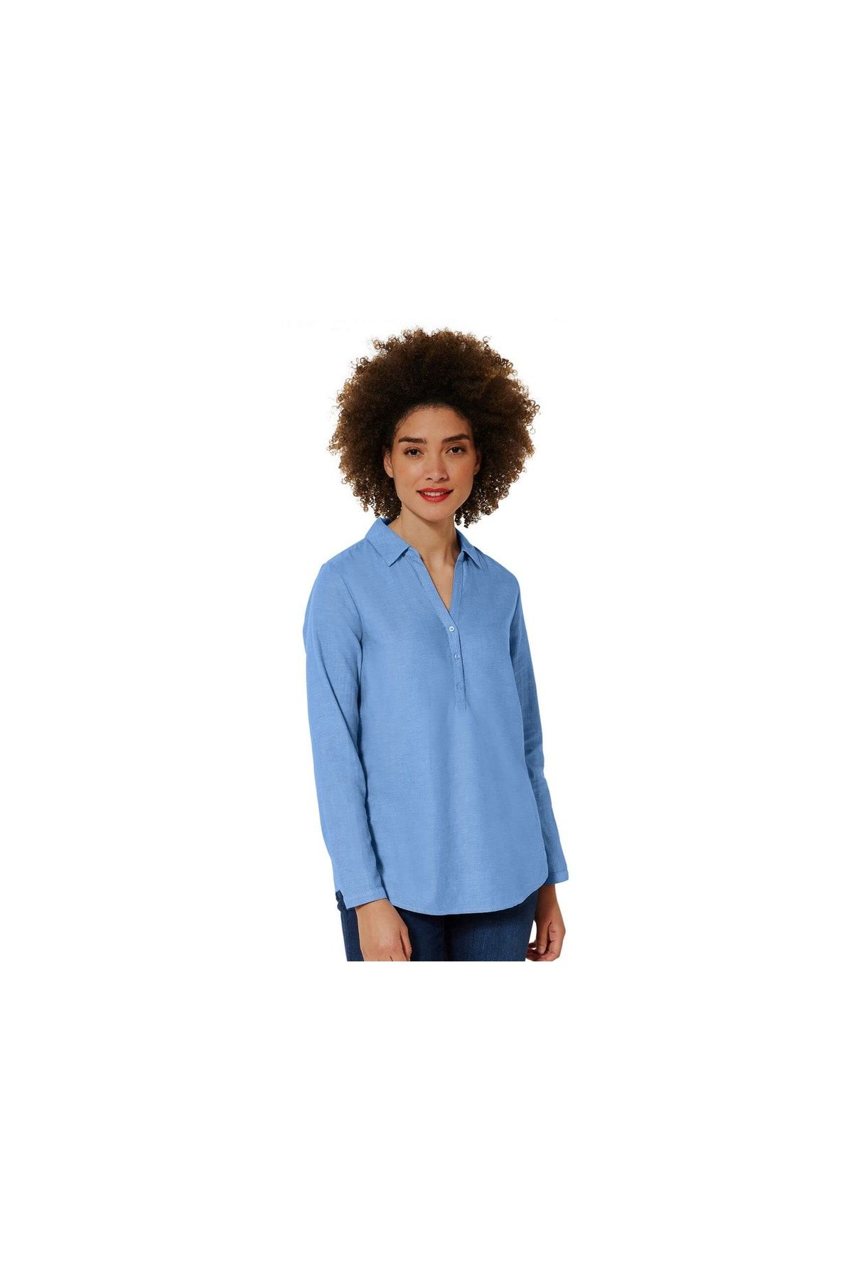 Street One Bluse Blau Regular Fit Fast ausverkauft