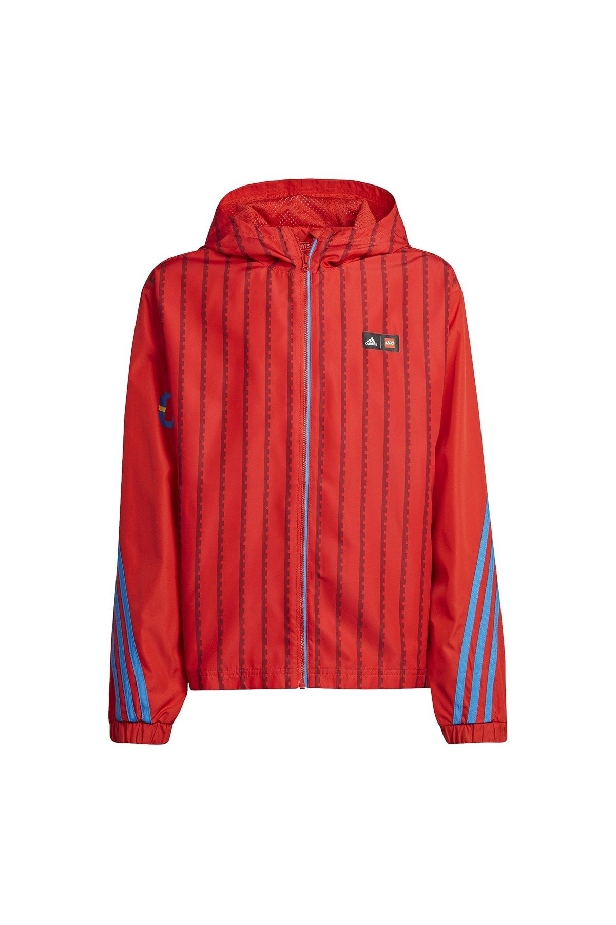Adidas red sales windbreaker