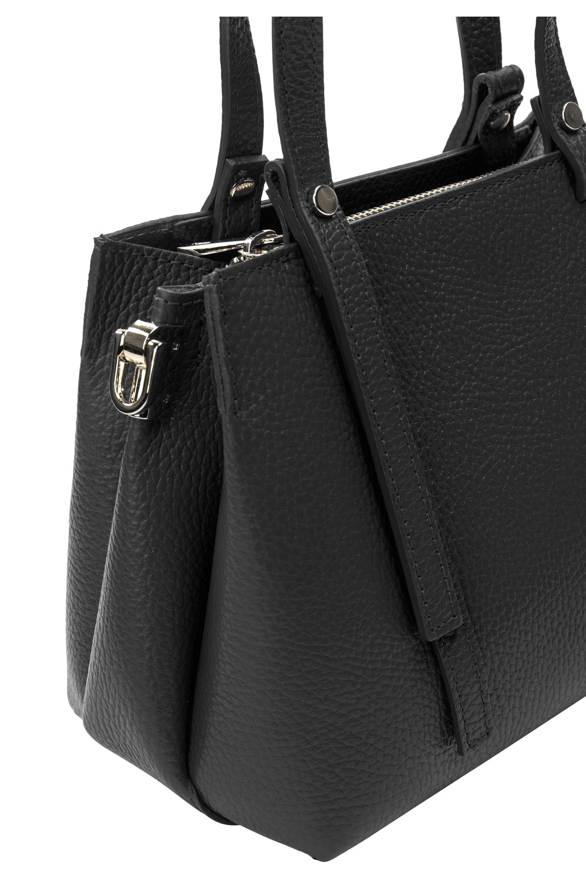 USHA Handtasche Schwarz Unifarben