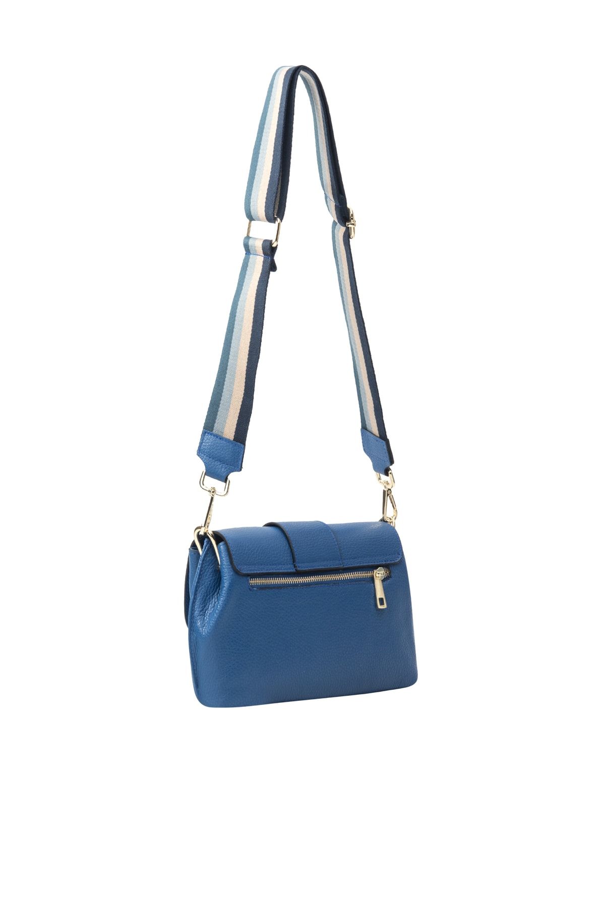 Faina Handtasche Blau Unifarben Fast ausverkauft