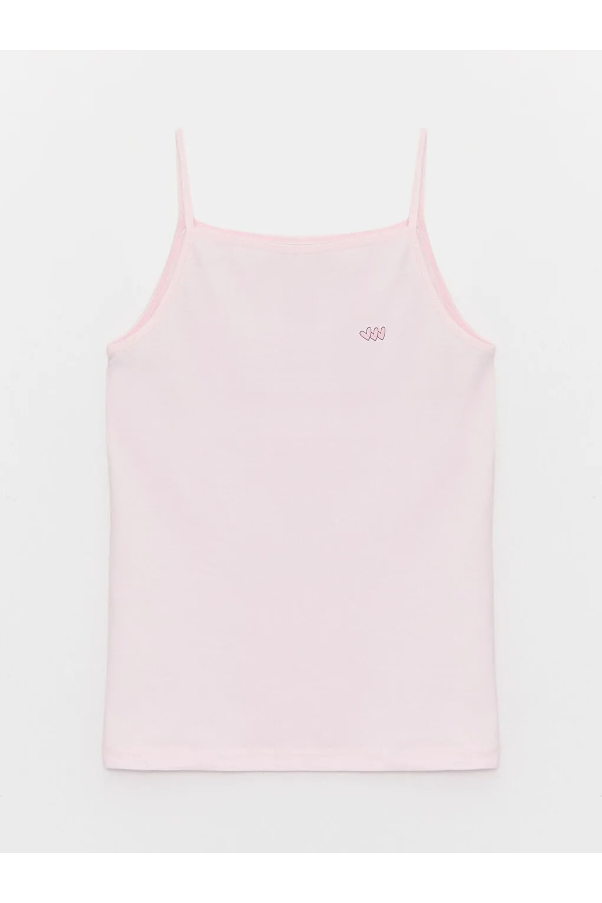 LC Waikiki Lcw Kids Kare Yaka Baskılı Askılı Kız Çocuk Atlet 2'li fotoğrafı 2 (önizleme)