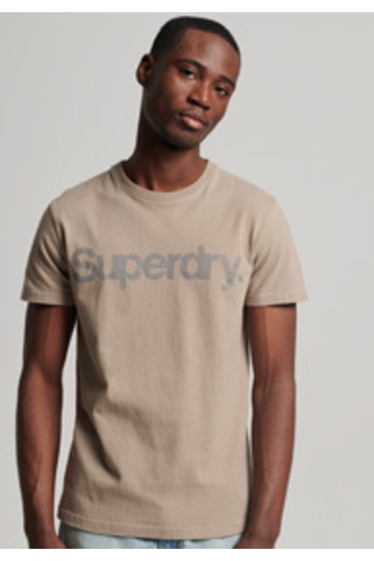 SUPERDRY T-Shirt Grau Regular Fit Fast ausverkauft