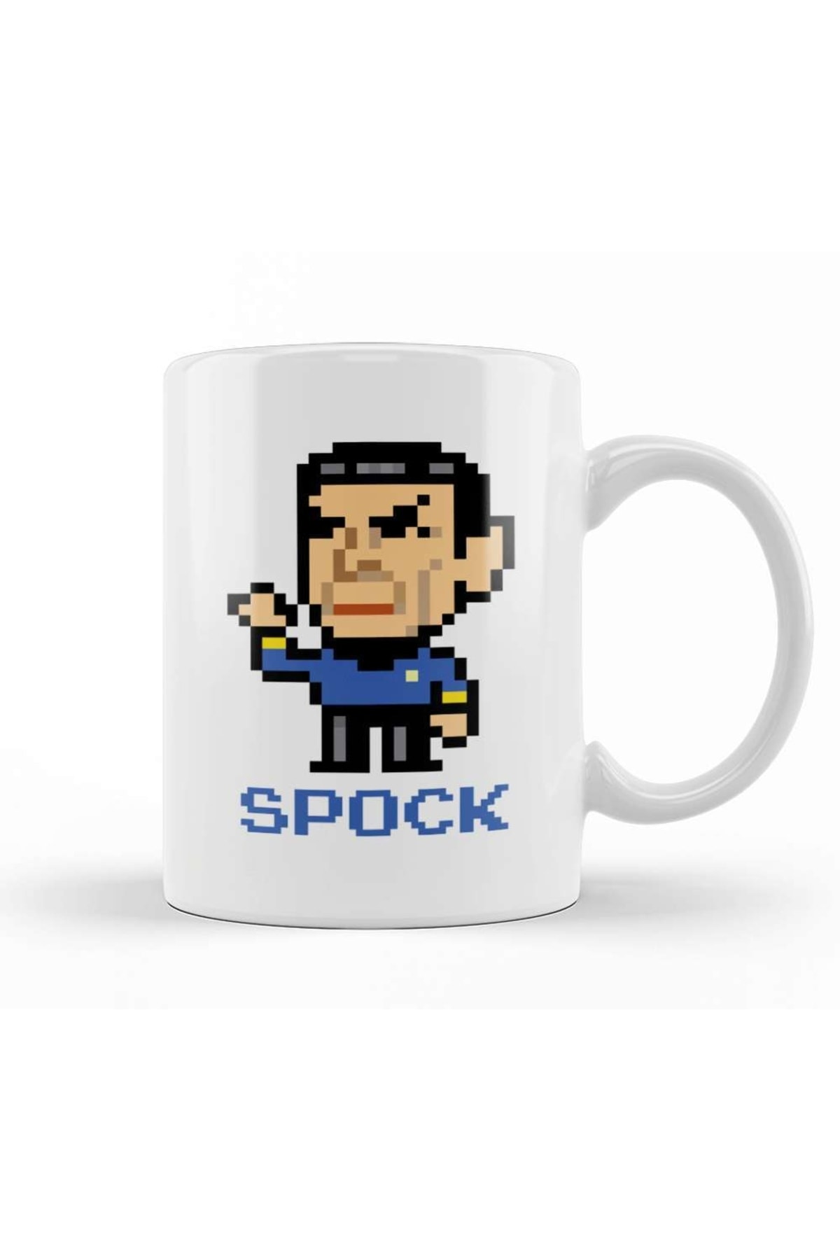 Star Trek Spock Pixel Character Mug Porcelain