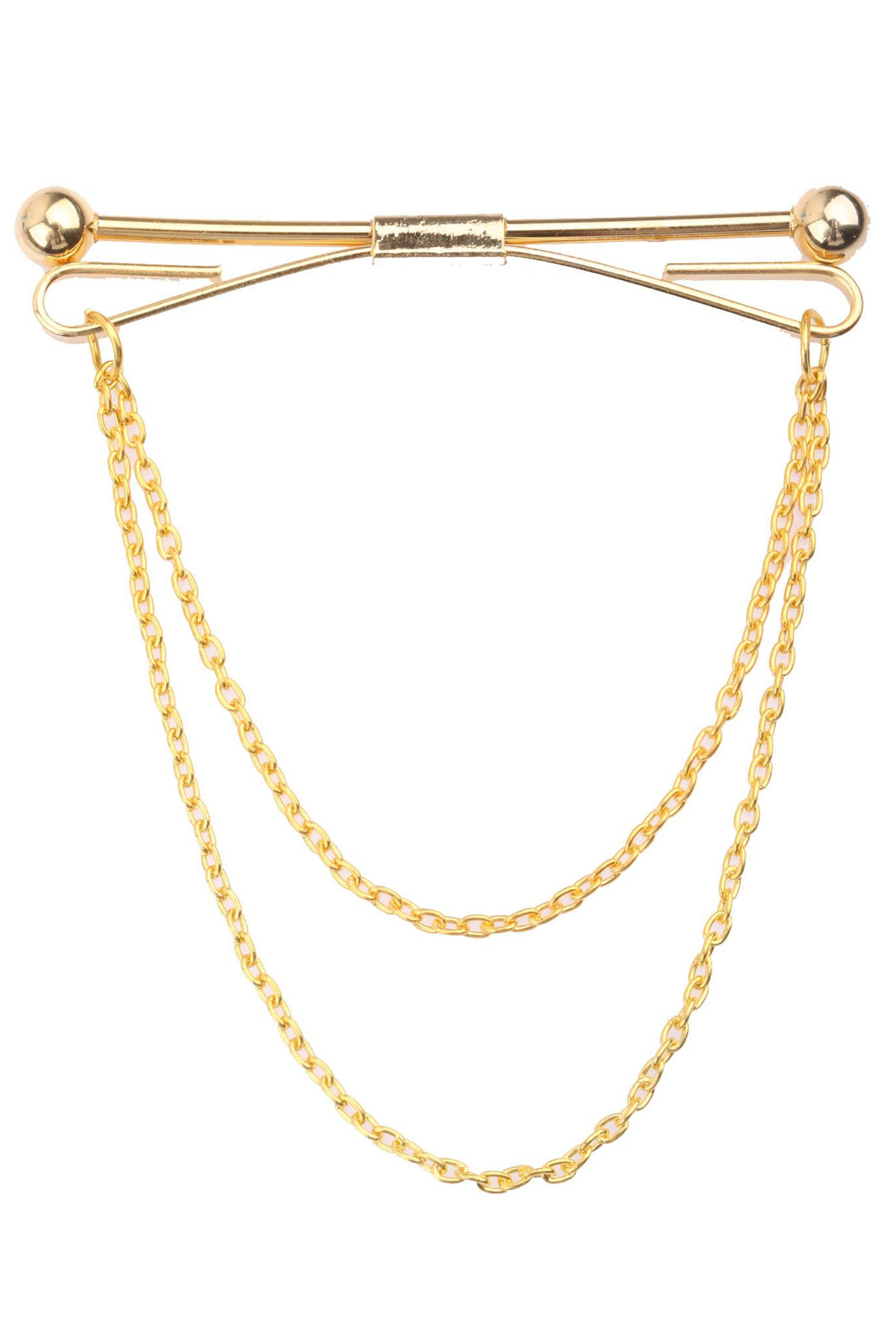  سنجاق یقه پیراهن طلایی رنگ GI110