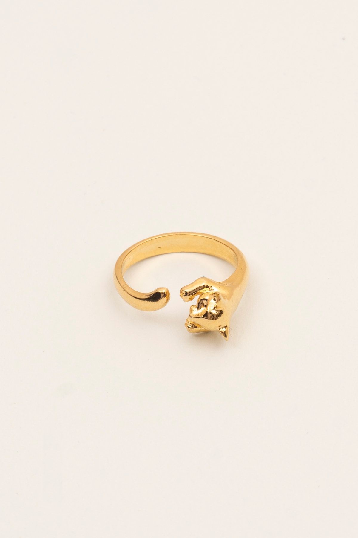 Soa Jewellery-خاتم نسائي صغير مطلي بالذهب على شكل حيوان 3