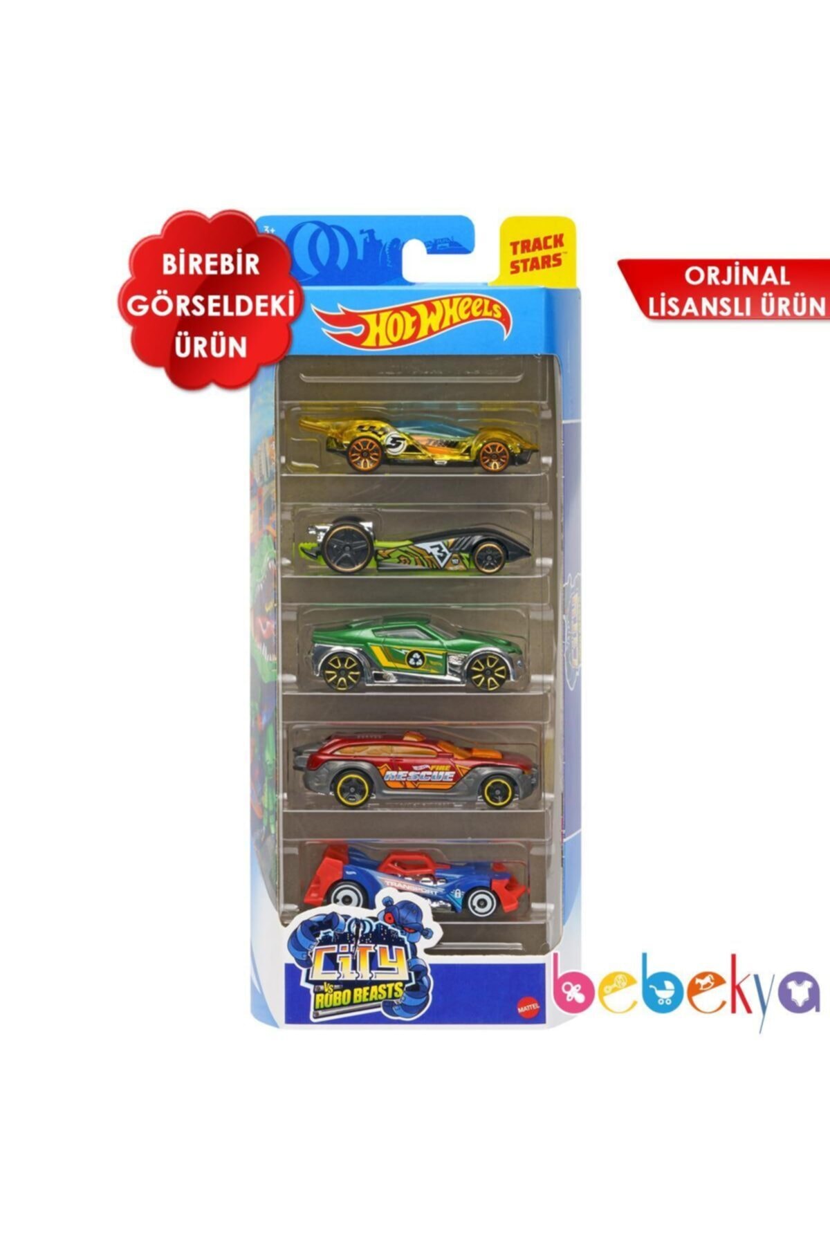 Garage Hot Wheels Ultimate 91cm | Avec T-Rex Robot | 2 Voitures Incluses | ID Compatible | 5+ Ans