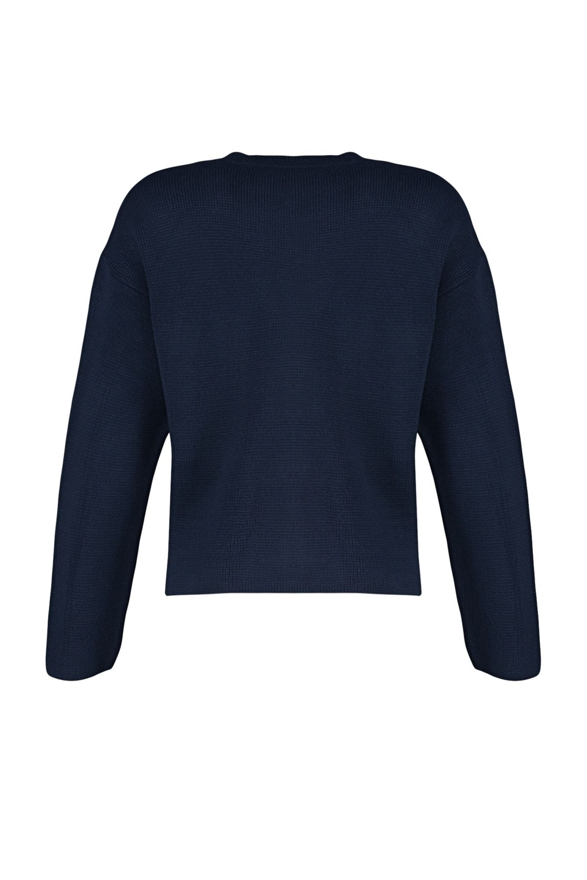 Trendyol Collection-Marineblauer, detaillierter Jacken-Look mit Knöpfen, Strickjacke TWOAW24HI00023 7
