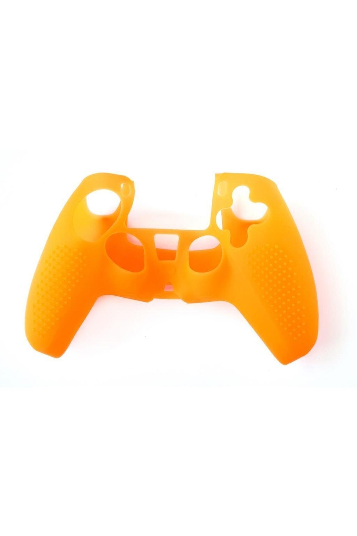Playstation 5 Turuncu Renkli Kol Koruyucu Silikon Kılıf Tp5 2